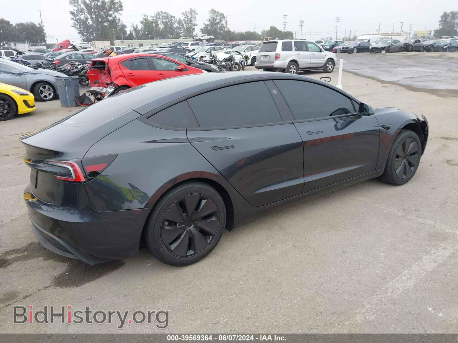 2024 TESLA MODEL 3 - VIN: 5YJ3E1EA4RF737190 - Фото 4