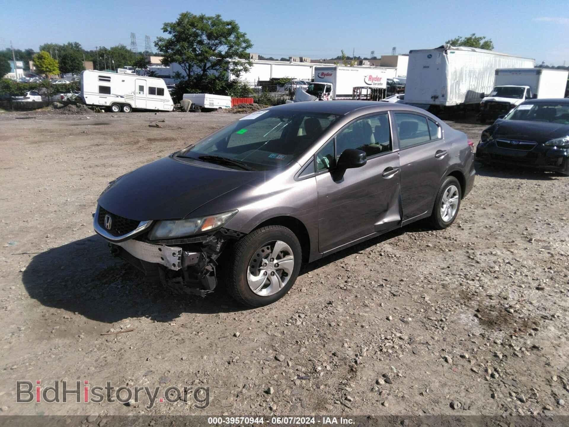2013 HONDA CIVIC - VIN: 19XFB2F56DE201370 - Фото 2