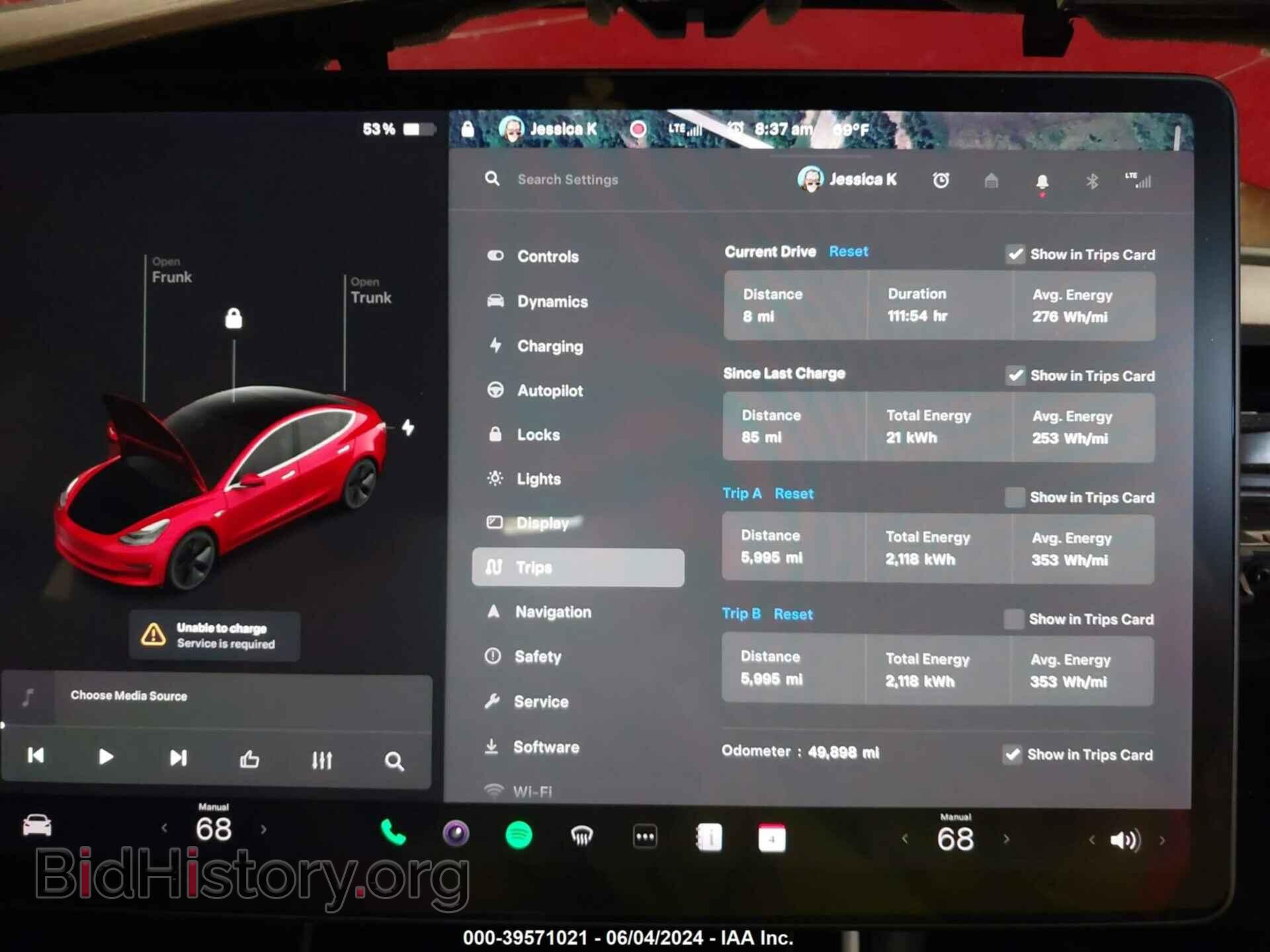 2018 TESLA MODEL 3 - VIN: 5YJ3E1EB5JF104856 - Фото 7