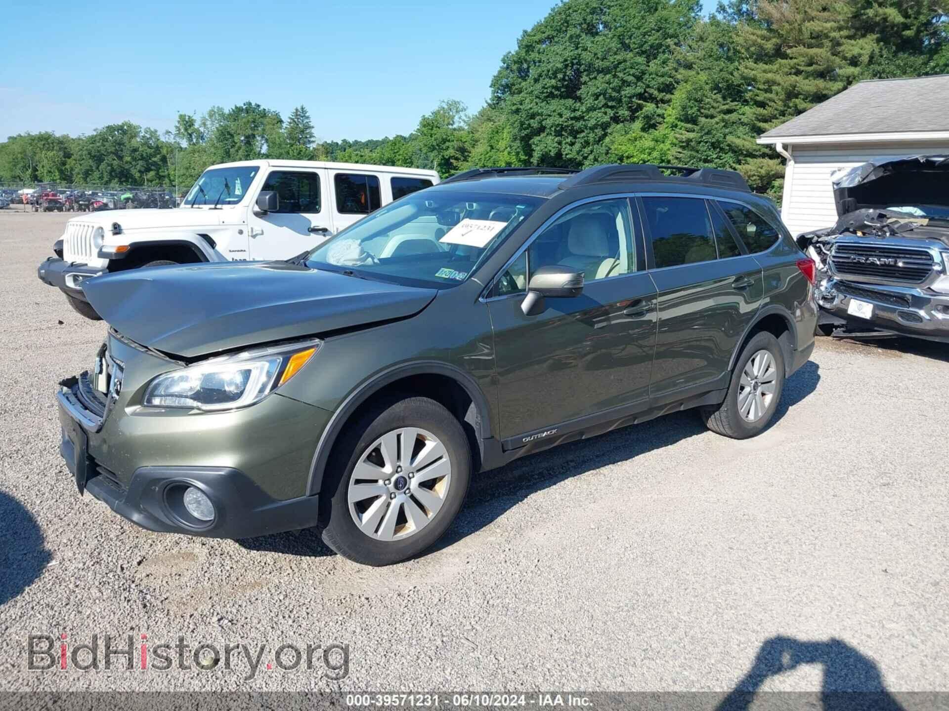 2015 SUBARU OUTBACK - VIN: 4S4BSAHC1F3317621 - Фото 2