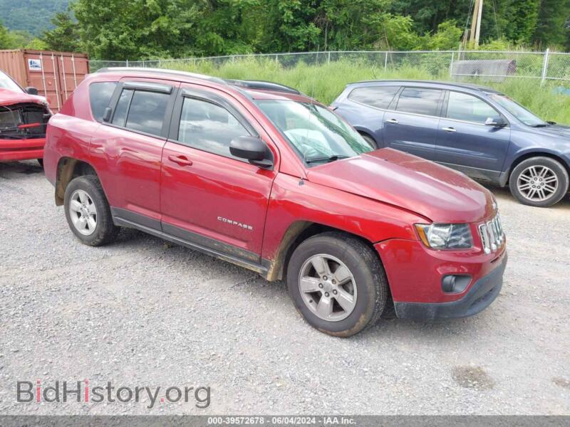 2014 Jeep COMPASS Sport (VIN 1C4NJCBA1ED618907) — фото 1 из 16, IAAI, повреждение: биологическое загрязнение