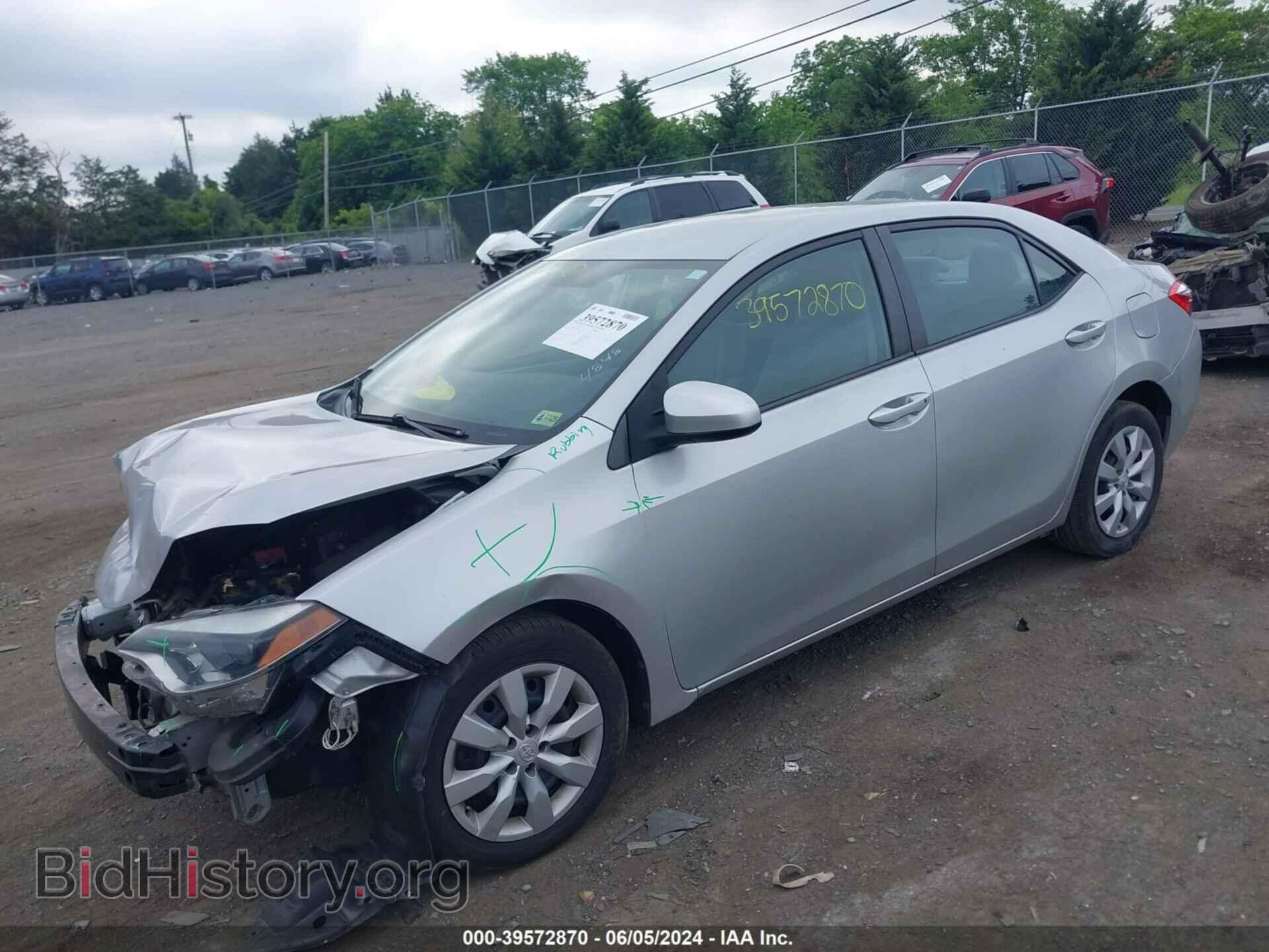2015 TOYOTA COROLLA - VIN: 2T1BURHE2FC359043 - Фото 2