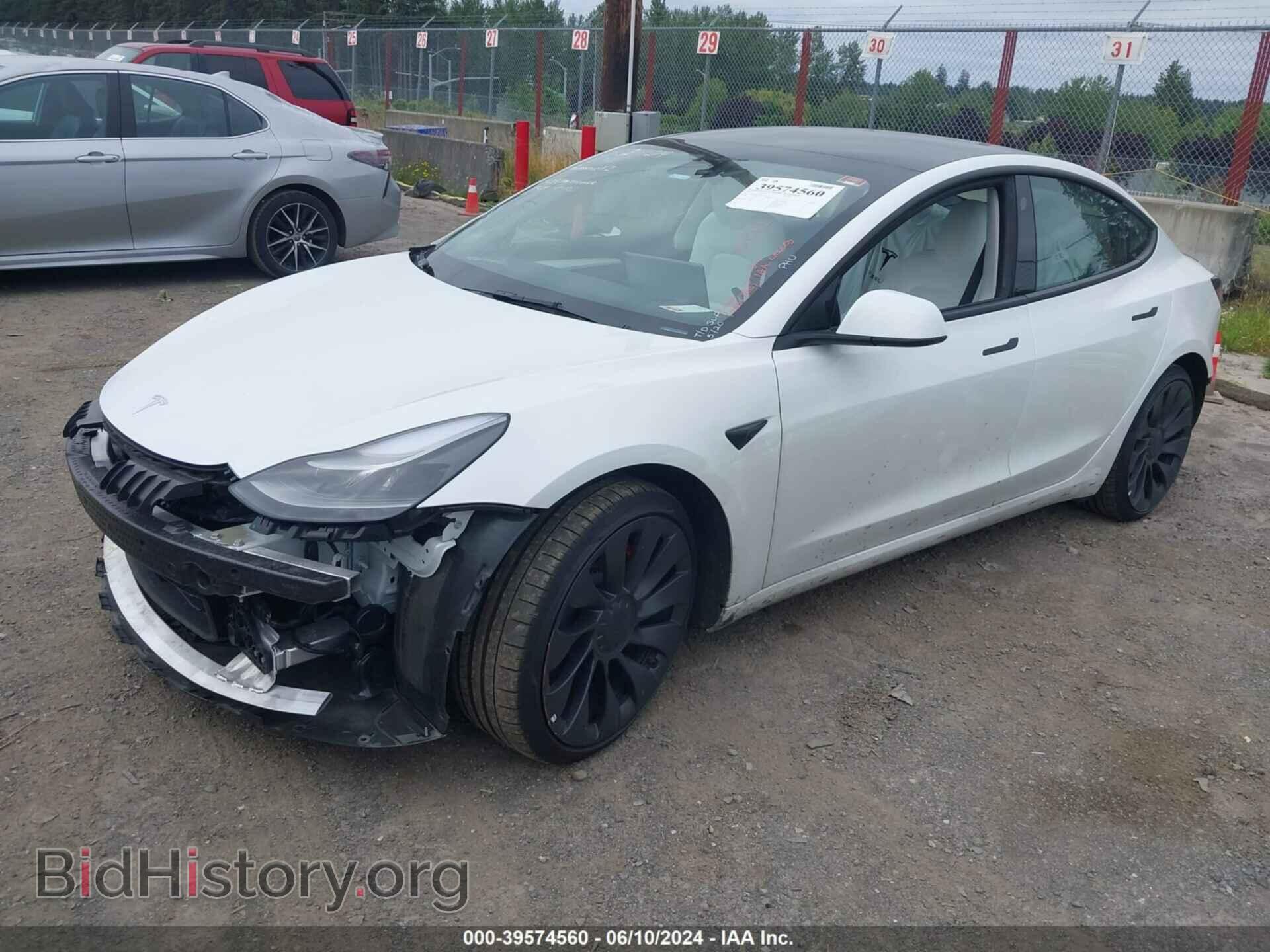 2023 TESLA MODEL 3 - VIN: 5YJ3E1EC3PF382754 - Фото 2