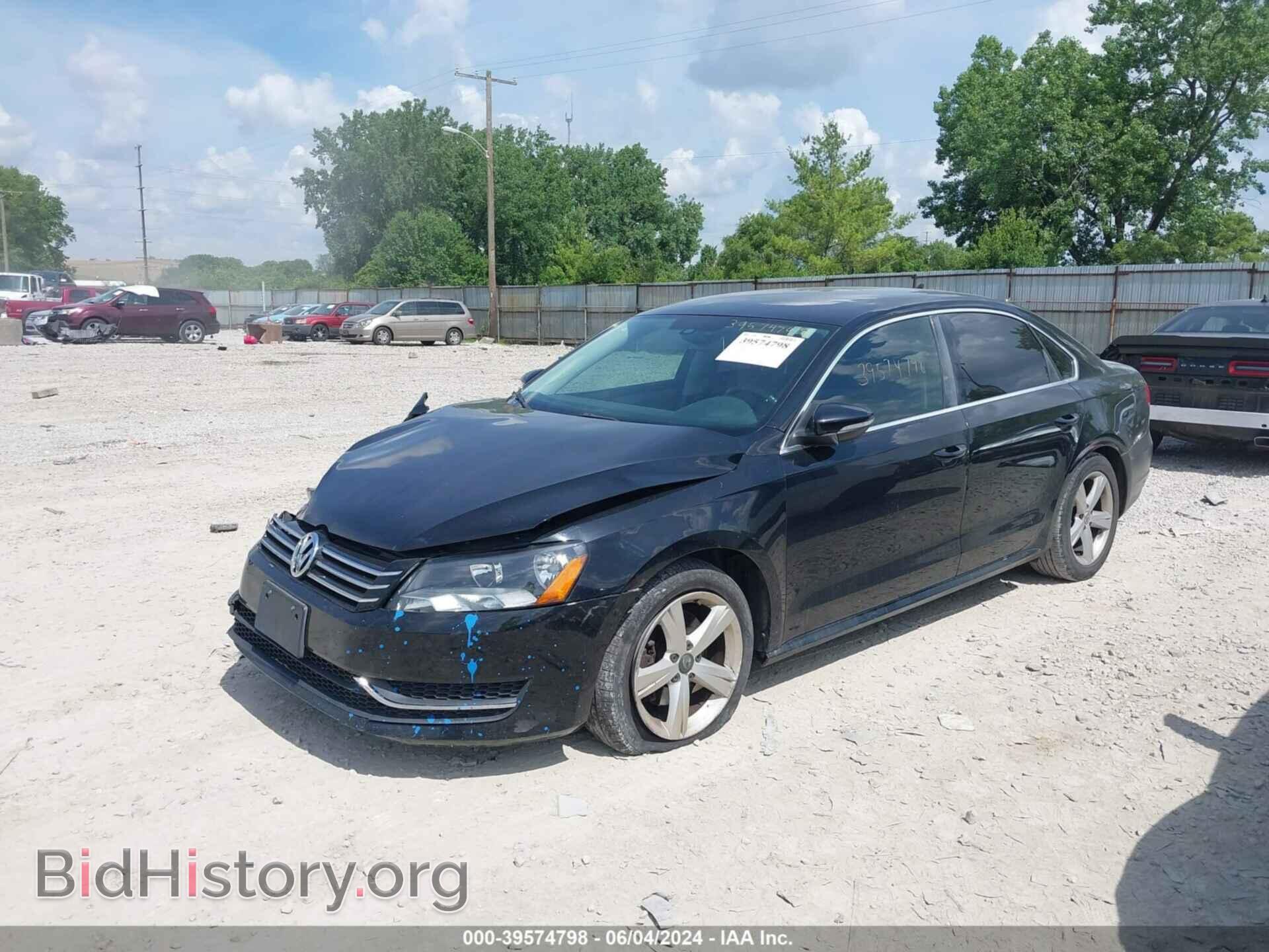 2012 VOLKSWAGEN PASSAT - VIN: 1VWBP7A3XCC013473 - Фото 2