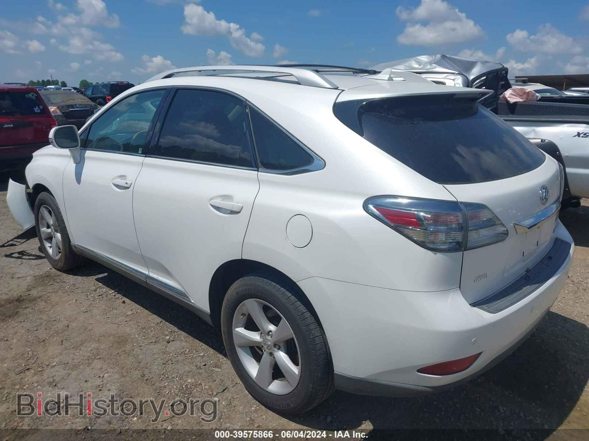 2012 LEXUS RX 350 - VIN: 2T2BK1BA7CC151843 - Фото 3