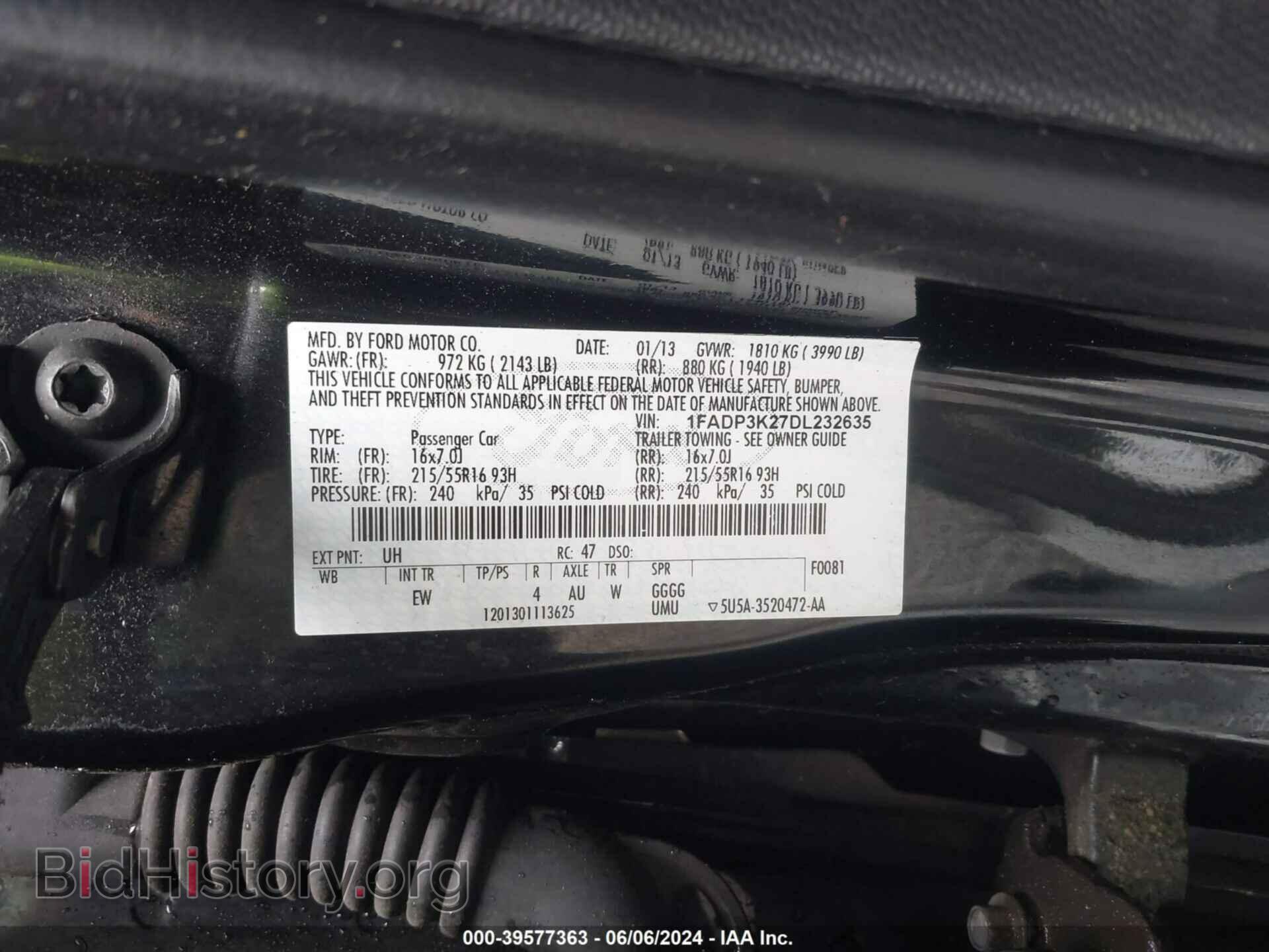 2013 FORD FOCUS - VIN: 1FADP3K27DL232635 - Photo 9
