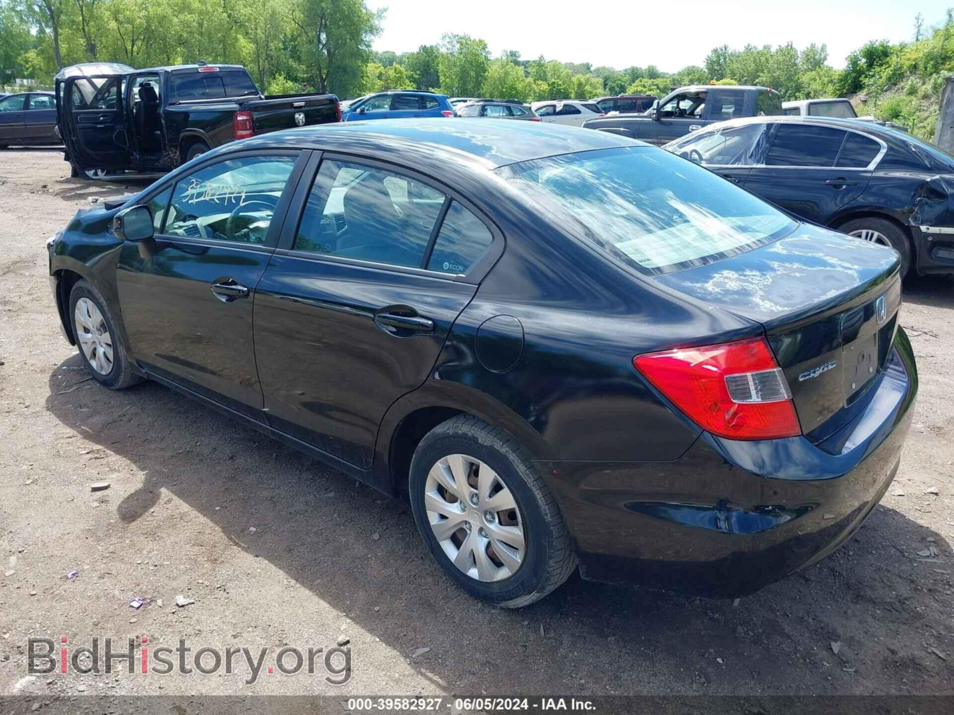 2012 HONDA CIVIC - VIN: 2HGFB2E56CH516076 - Фото 3