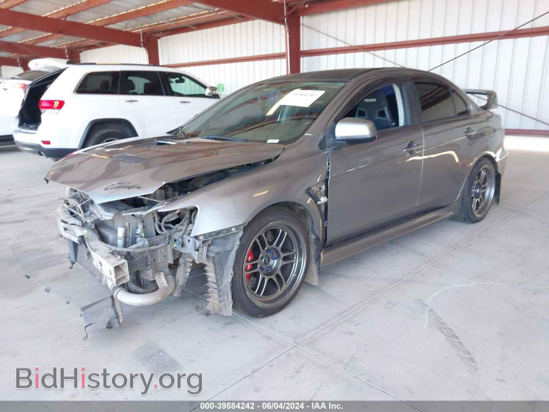 2014 MITSUBISHI LANCER EVOLUTION - VIN: JA32W8FV2EU005983 - Фото 2