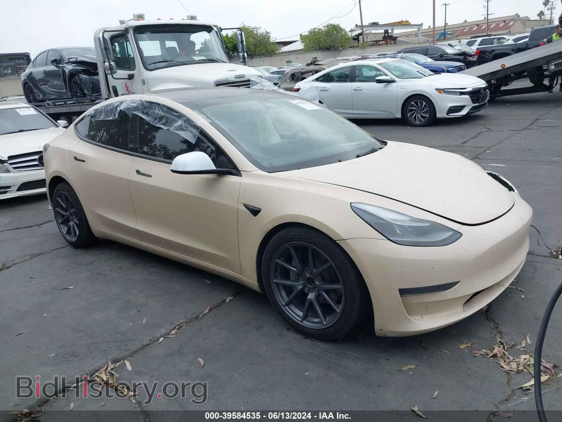 Photo 5YJ3E1EA9MF093906 - TESLA MODEL 3 2021