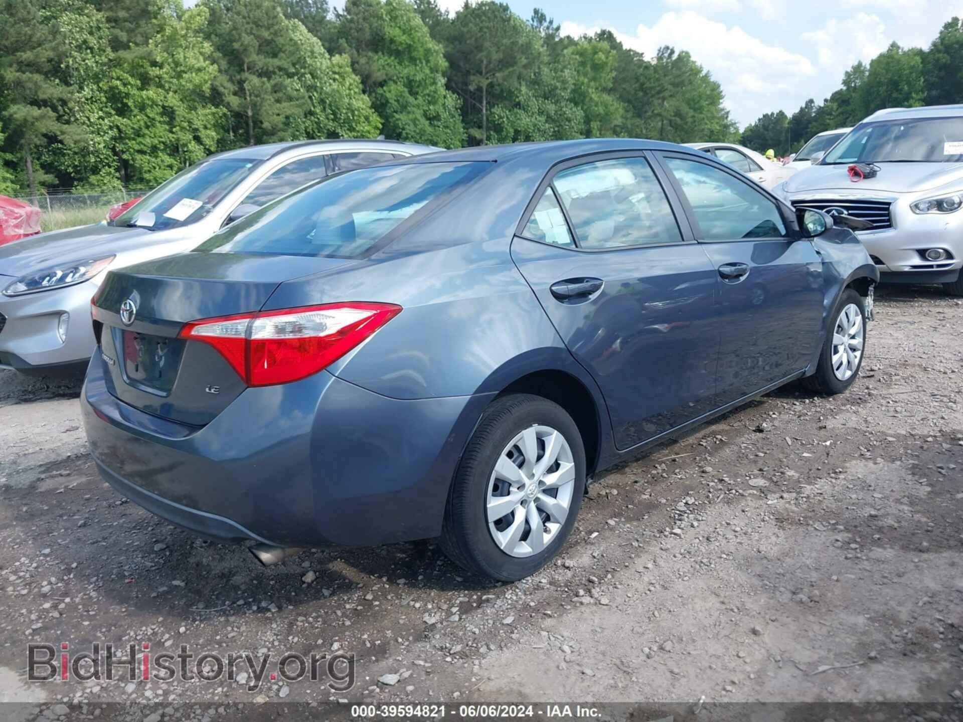 2014 TOYOTA COROLLA - VIN: 2T1BURHE9EC005793 - Фото 4