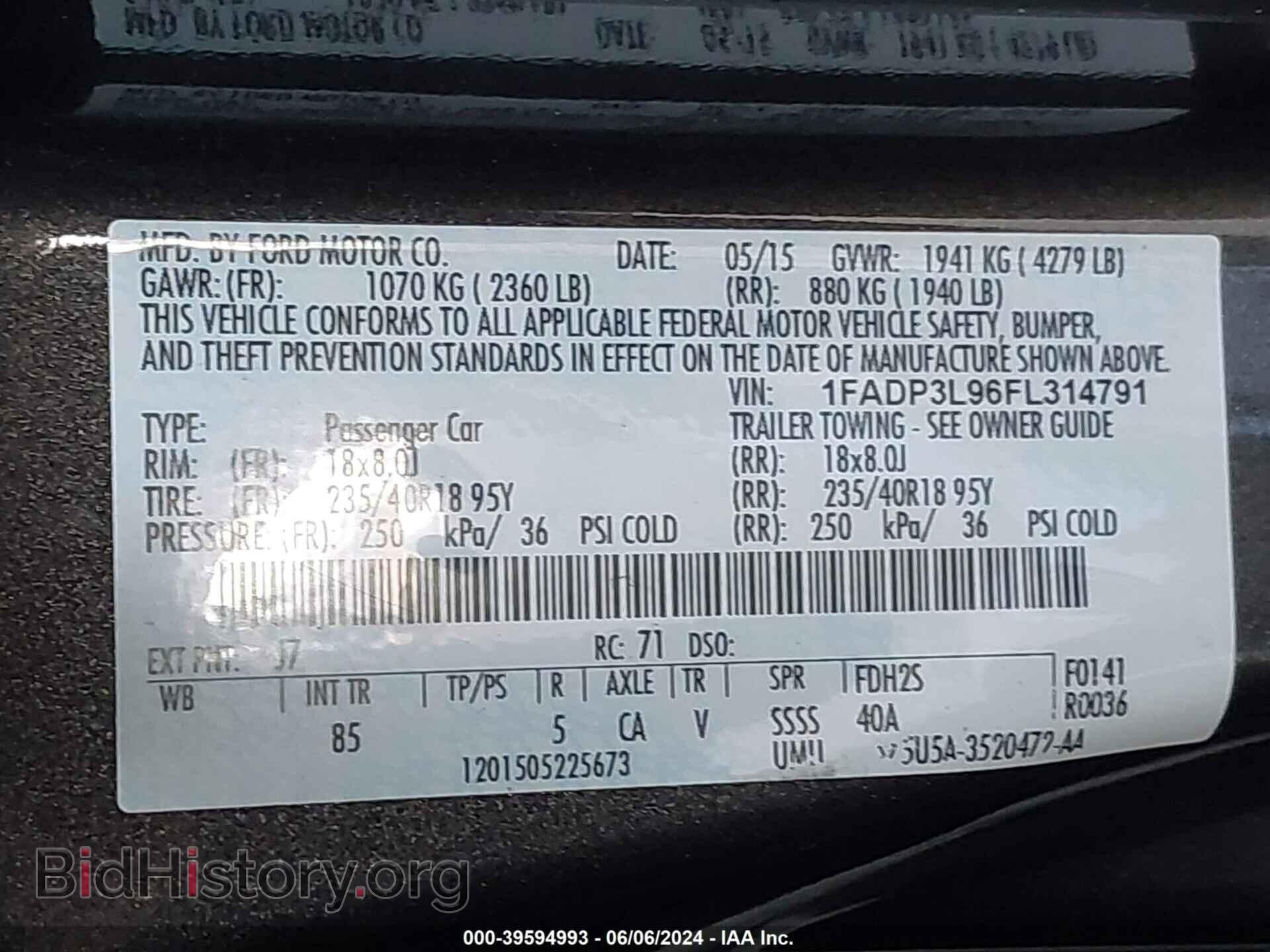 2015 FORD FOCUS ST - VIN: 1FADP3L96FL314791 - Фото 9