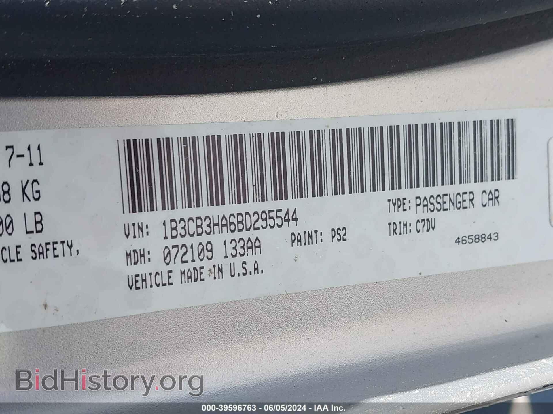 2011 DODGE CALIBER - VIN: 1B3CB3HA6BD295544 - Фото 9