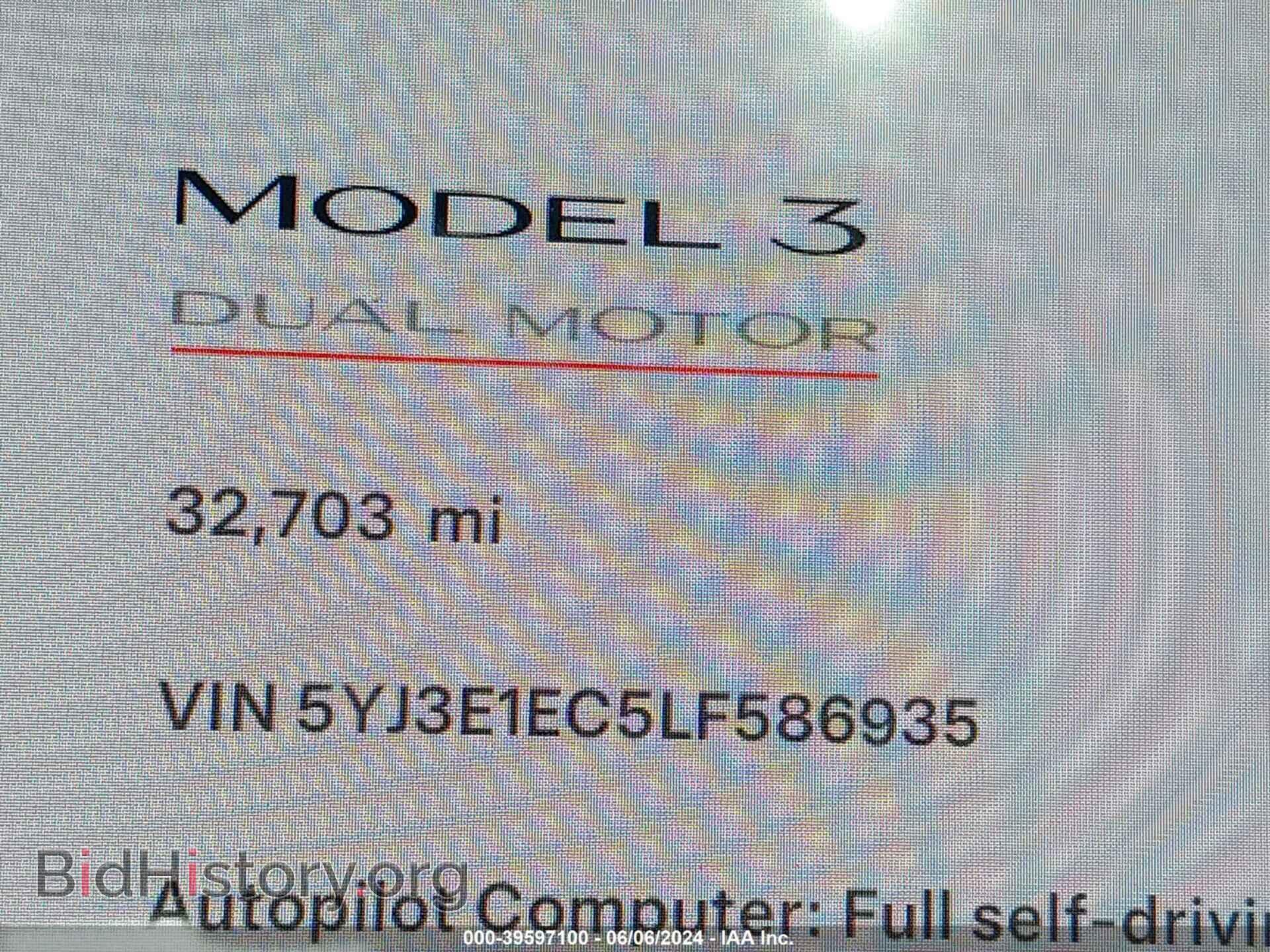 2020 TESLA MODEL 3 - VIN: 5YJ3E1EC5LF586935 - Фото 7