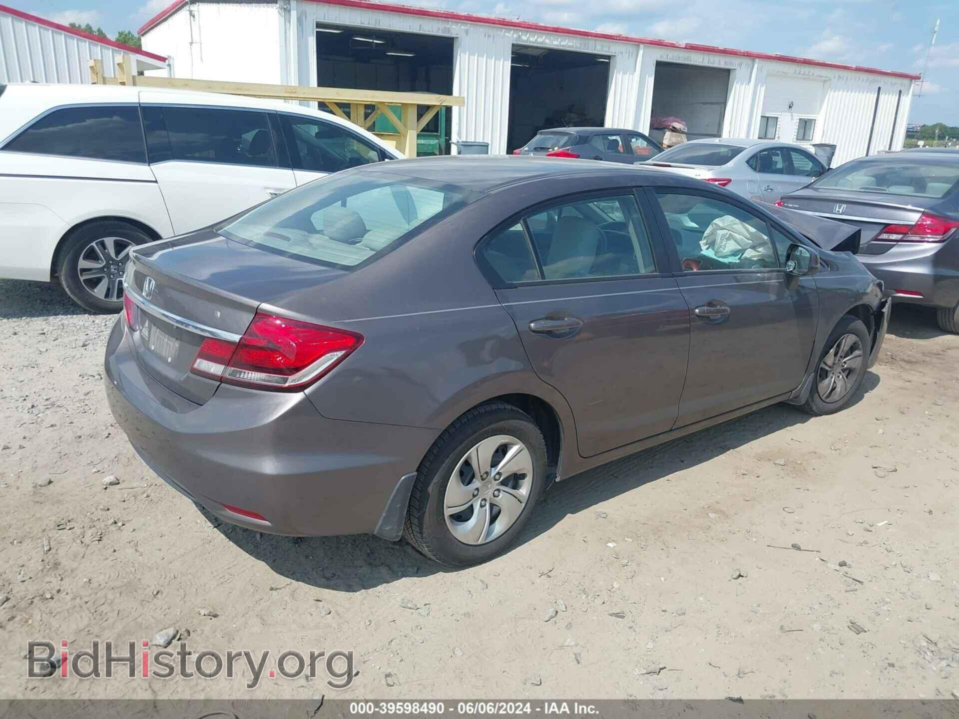 2013 HONDA CIVIC - VIN: 2HGFB2F53DH596789 - Фото 4