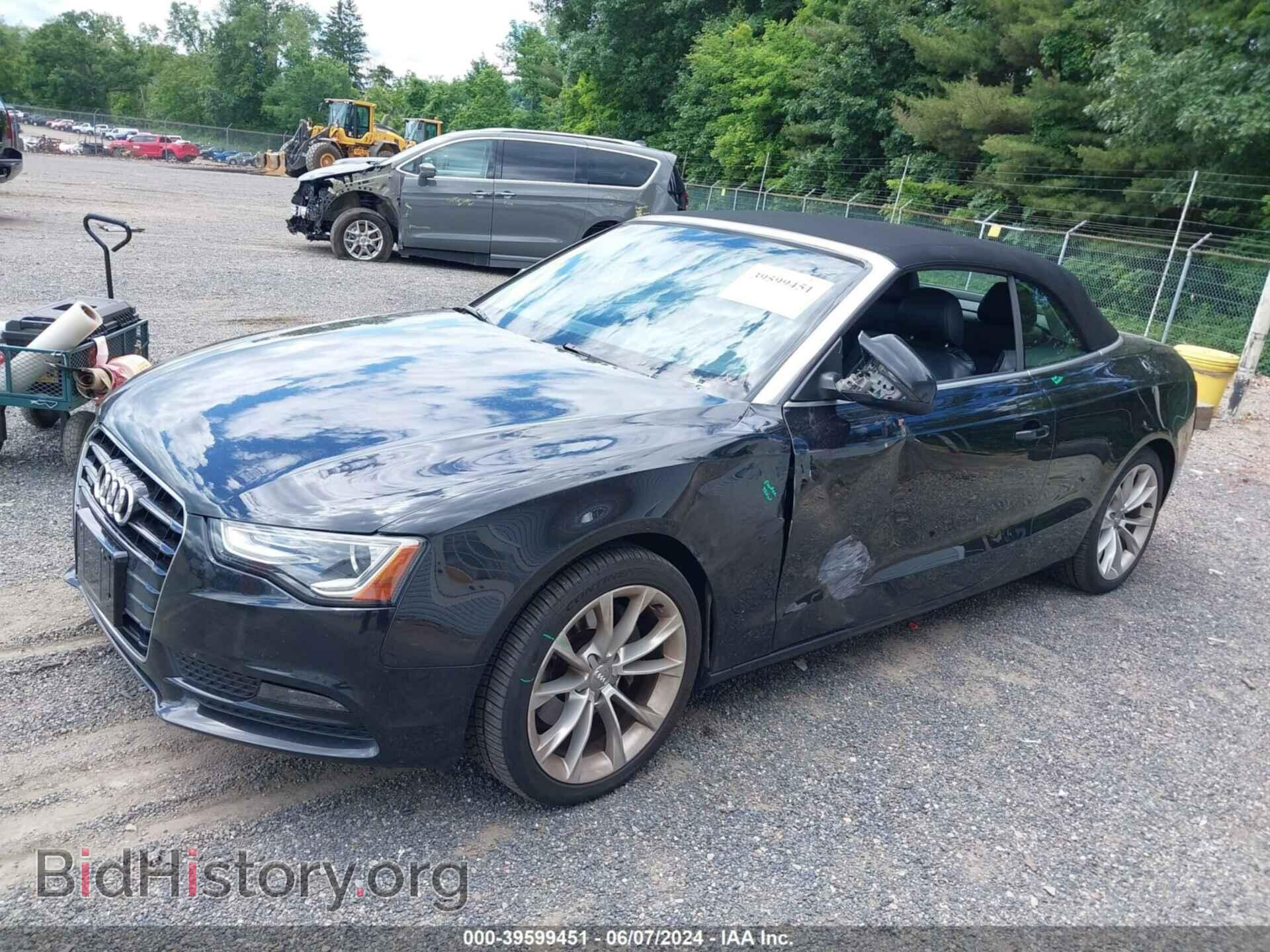 2013 AUDI A5 - VIN: WAULFAFH5DN010477 - Фото 2