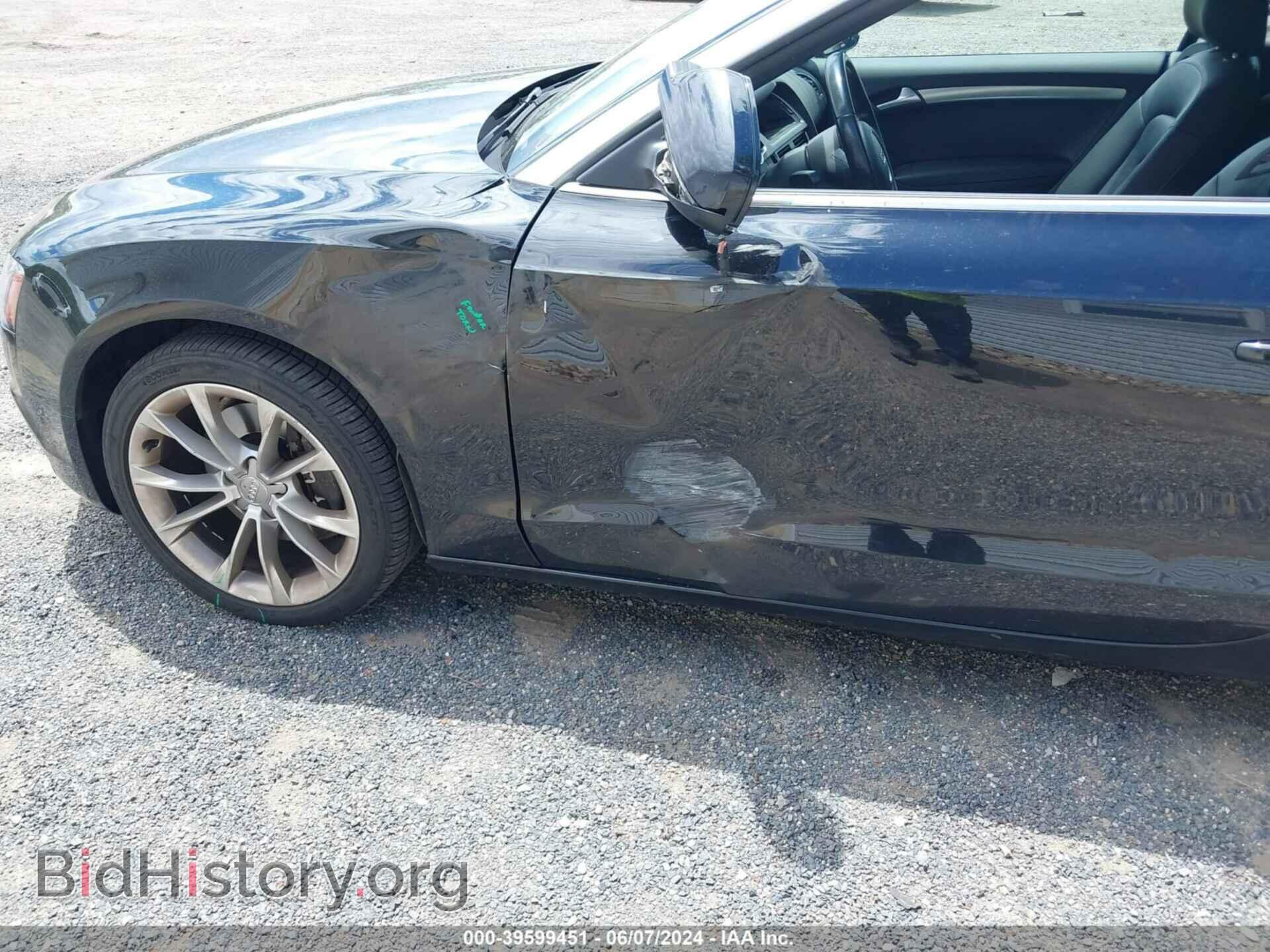 2013 AUDI A5 - VIN: WAULFAFH5DN010477 - Фото 6