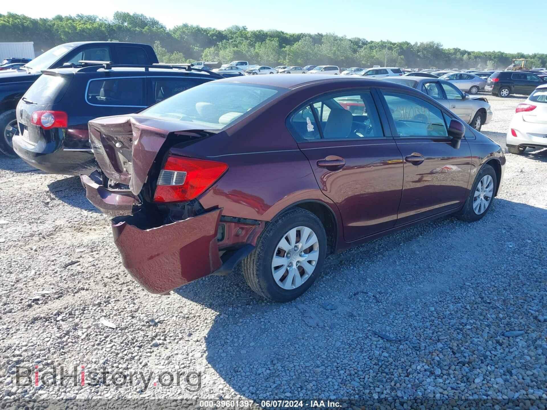 2012 HONDA CIVIC - VIN: 19XFB2F52CE098110 - Фото 4