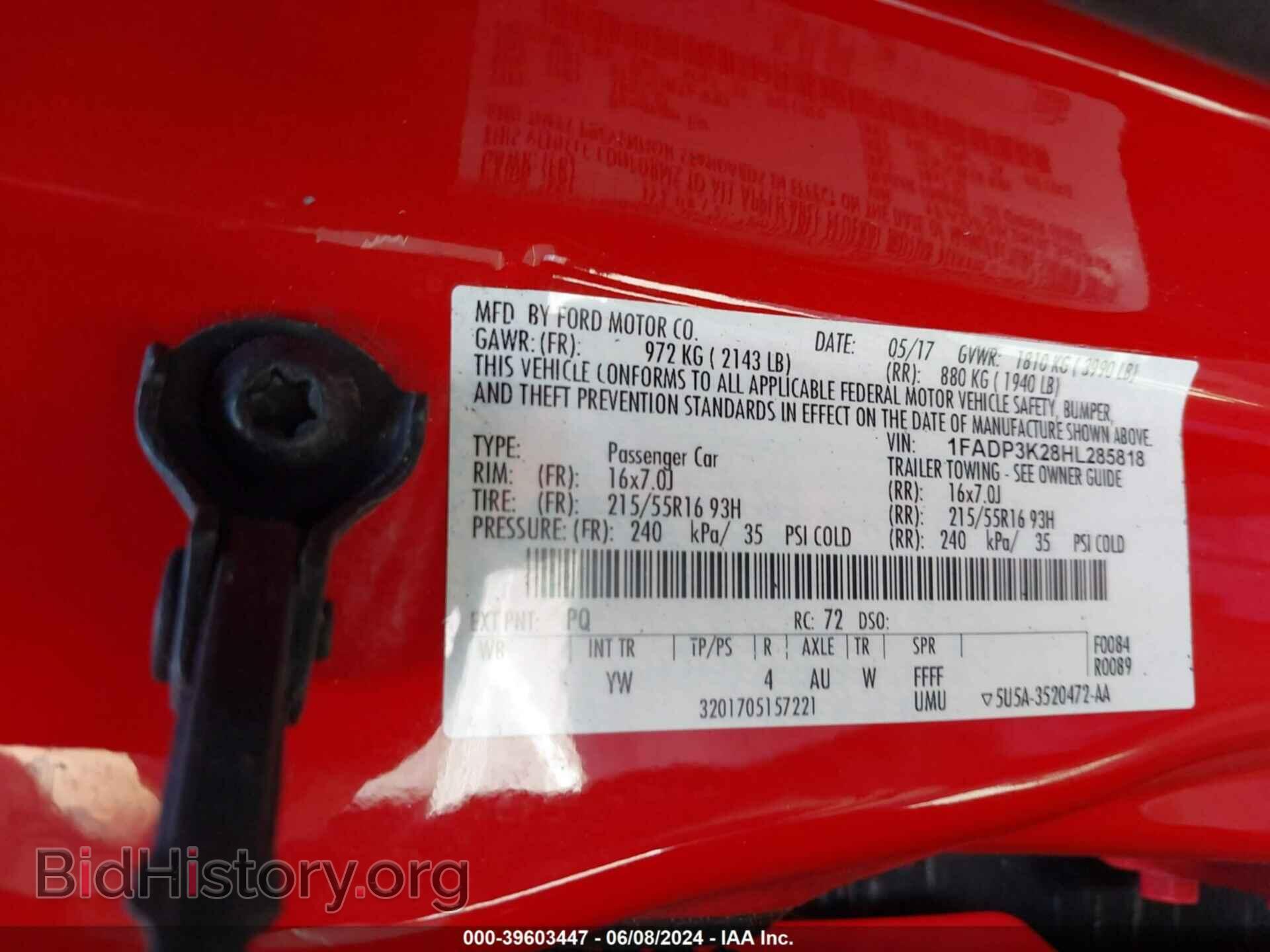 2017 FORD FOCUS - VIN: 1FADP3K28HL285818 - Photo 9