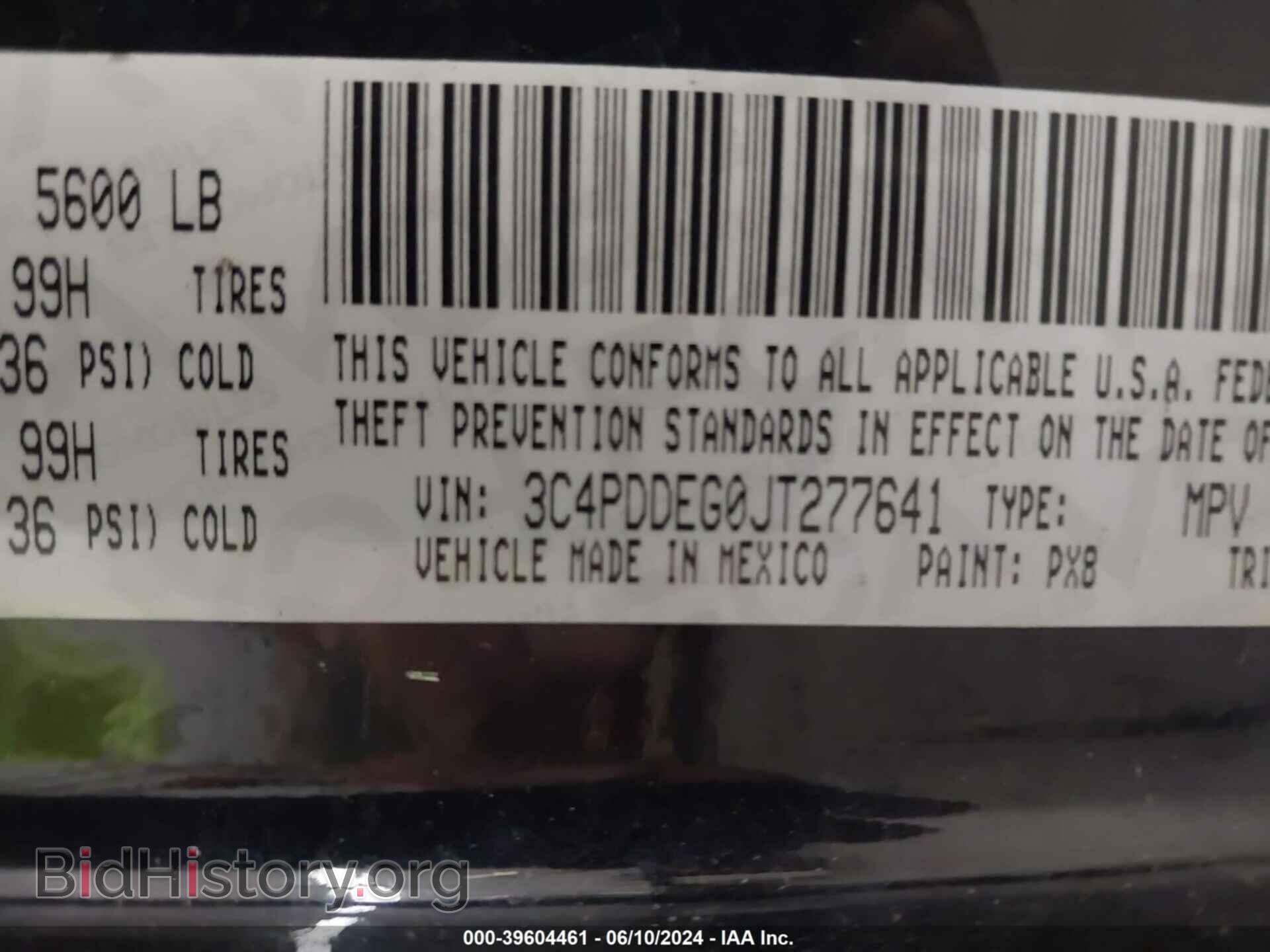 2018 DODGE JOURNEY - VIN: 3C4PDDEG0JT277641 - Фото 9