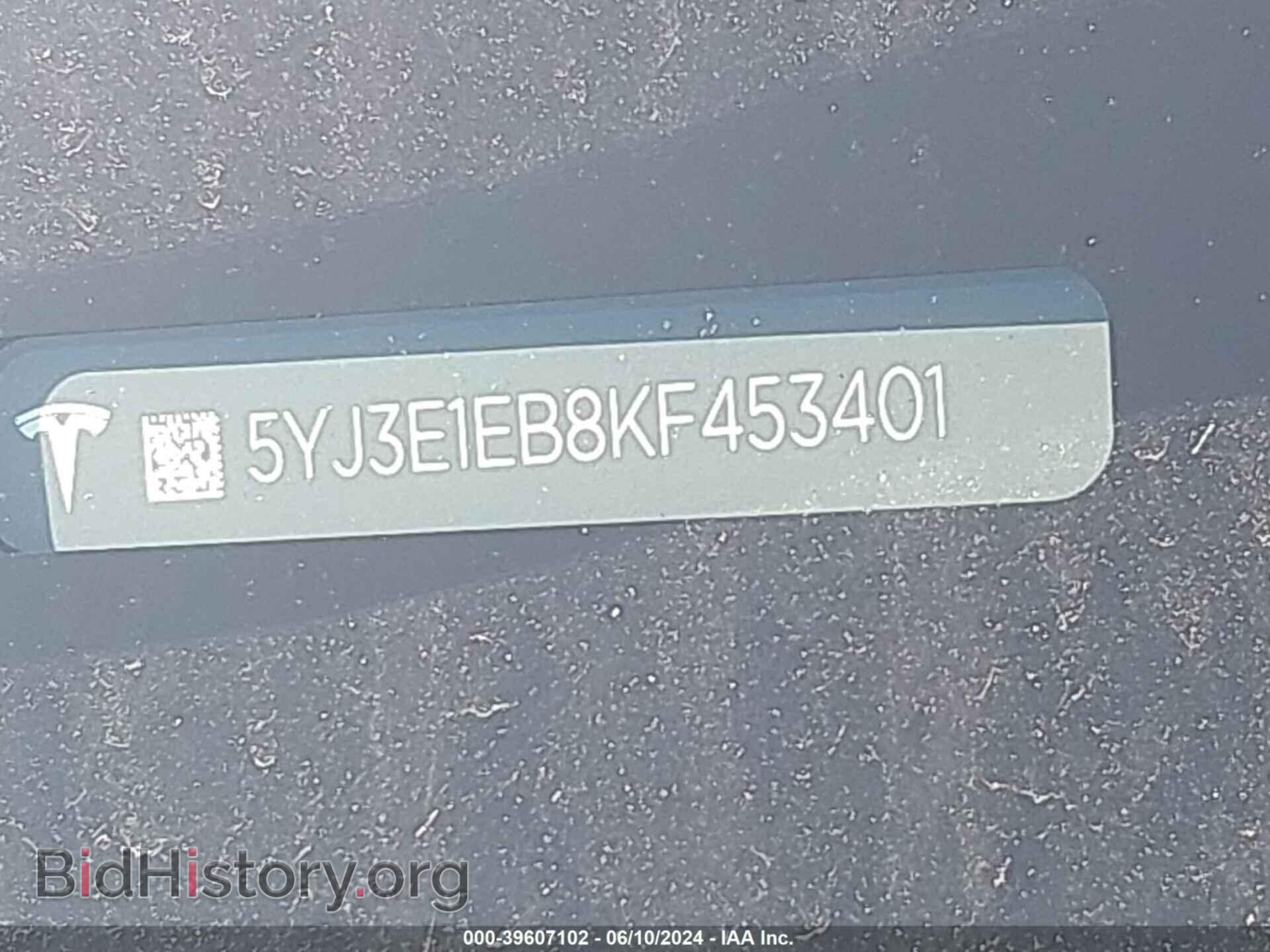 2019 TESLA MODEL 3 - VIN: 5YJ3E1EB8KF453401 - Фото 9