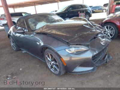 2016 Mazda MX-5 MIATA Grand Touring, серый — VIN JM1NDAD72G0101574, IAAI