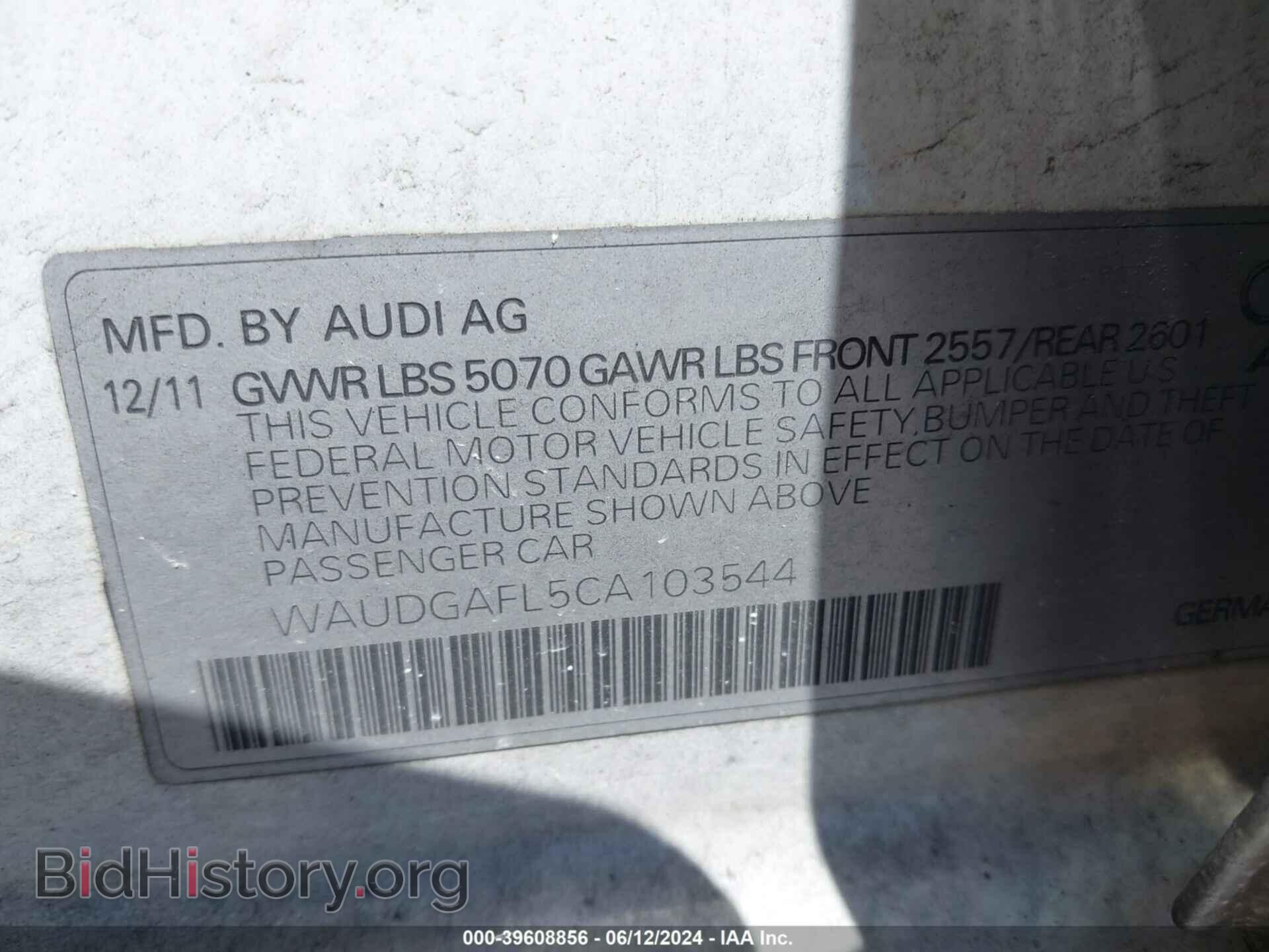 2012 AUDI S4 - VIN: WAUDGAFL5CA103544 - Photo 9