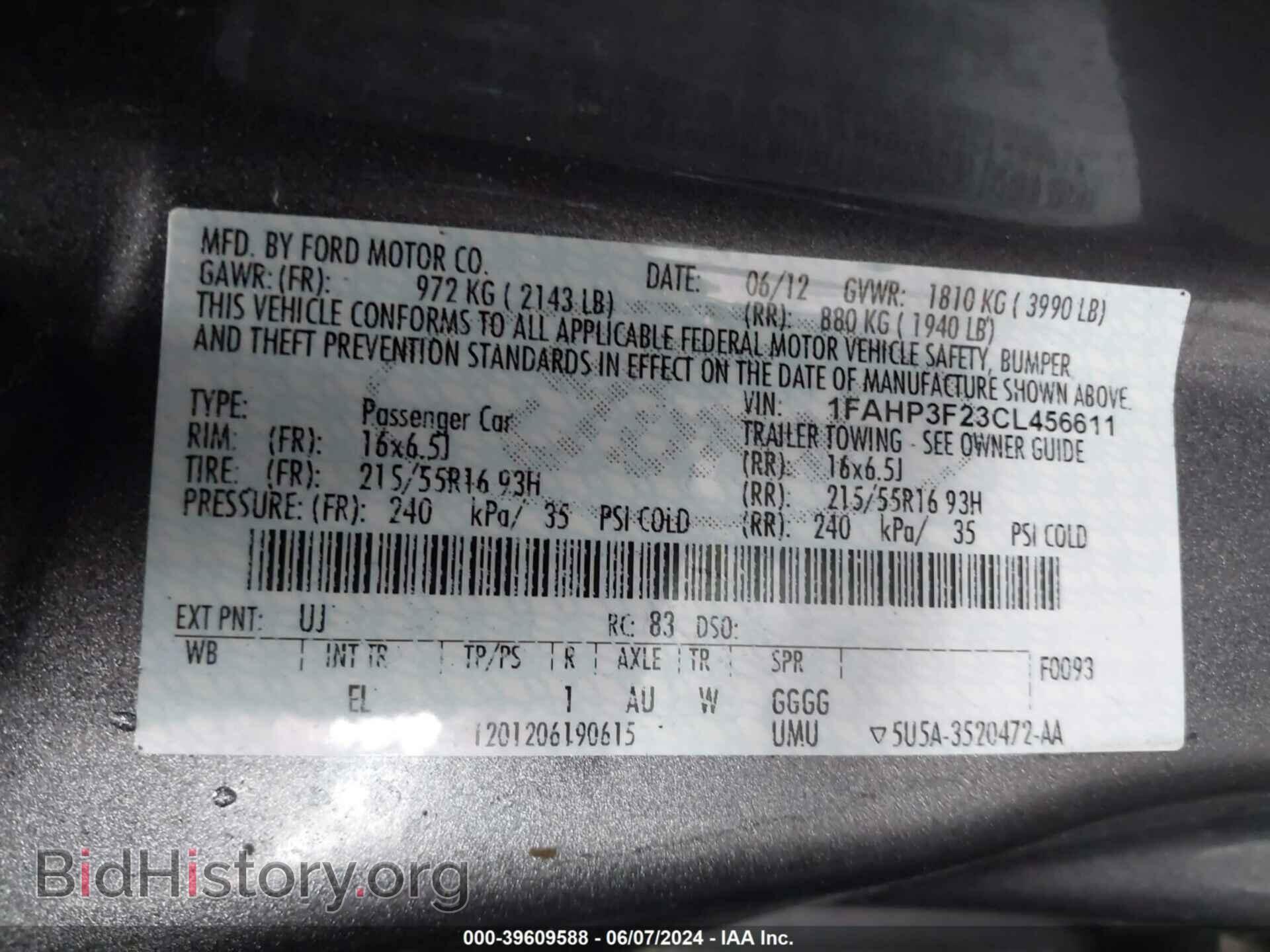 2012 FORD FOCUS - VIN: 1FAHP3F23CL456611 - Photo 9