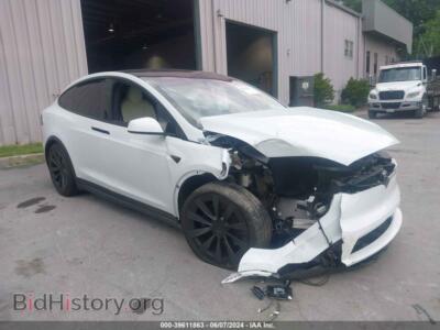 2022 Tesla MODEL X Dual Motor All-Wheel Drive/Plaid TRI Motor All-Wheel Drive, белый — VIN 7SAXCDE58NF364616, IAAI