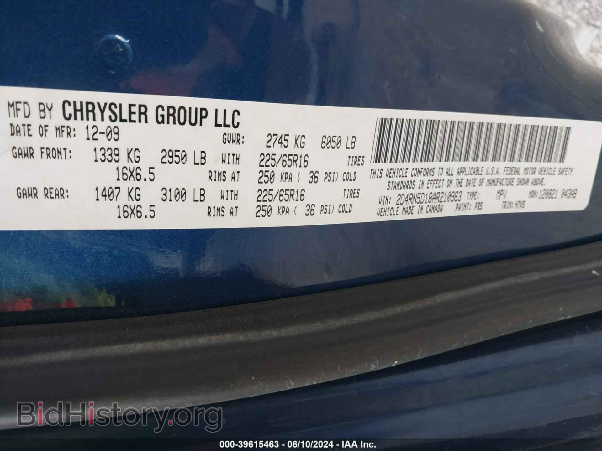 2010 DODGE GRAND CARAVAN - VIN: 2D4RN5D18AR210963 - Фото 9