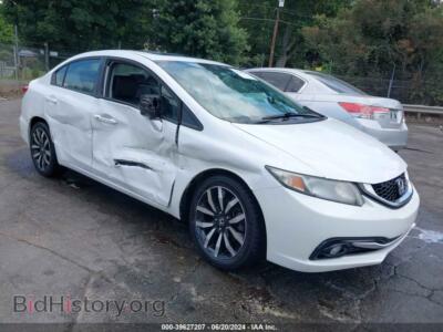 2015 Honda CIVIC EX-L, белый — VIN 19XFB2F93FE023844, IAAI