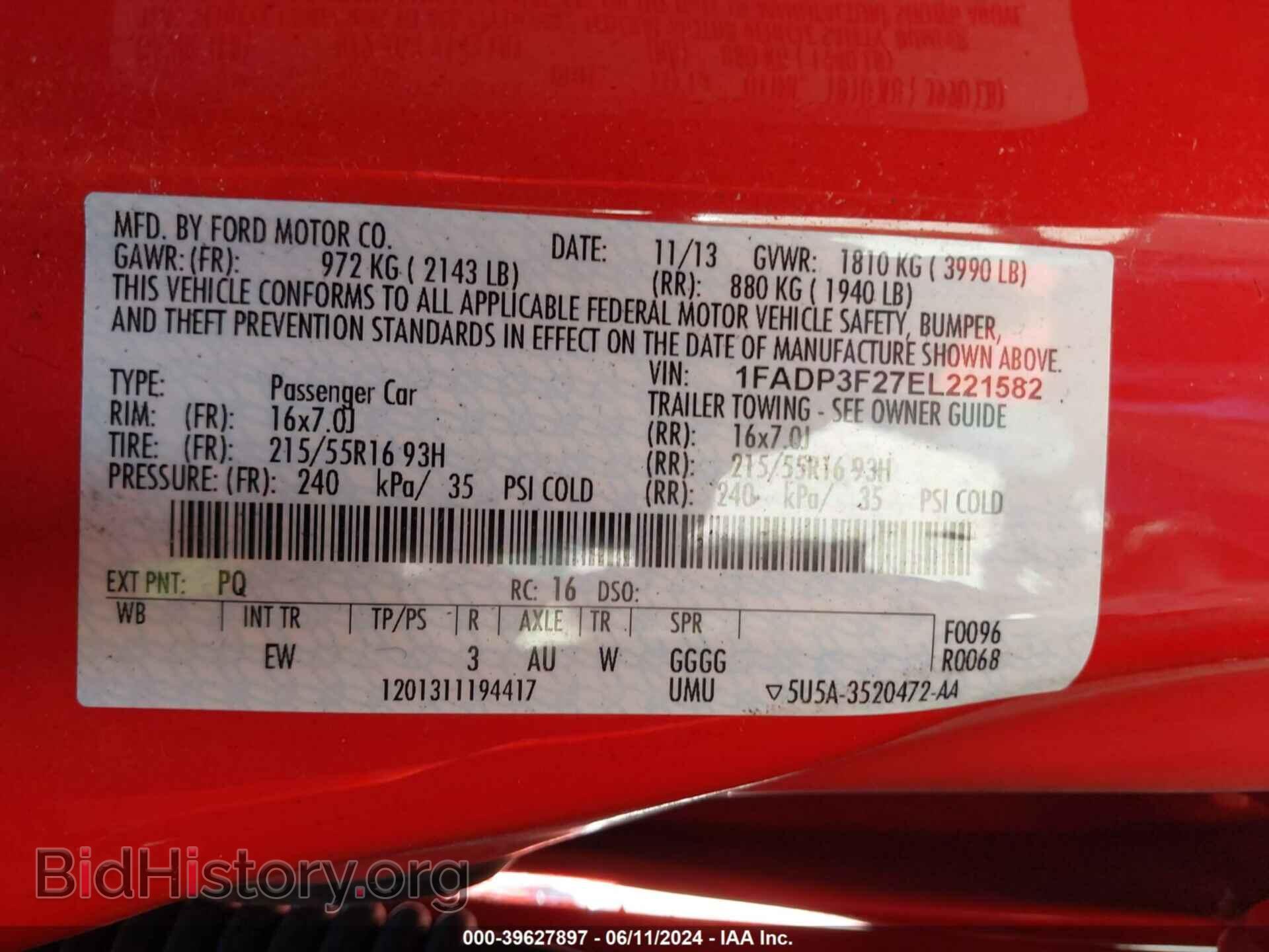 2014 FORD FOCUS - VIN: 1FADP3F27EL221582 - Photo 9