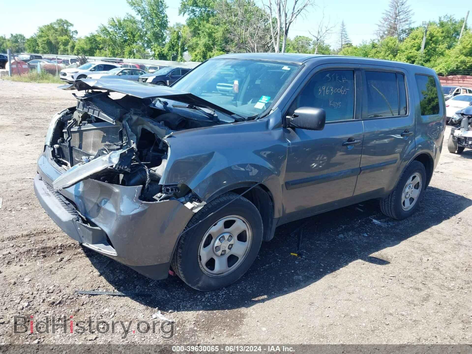2013 HONDA PILOT - VIN: 5FNYF4H25DB056991 - Фото 2