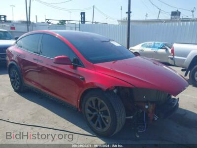 2023 Tesla MODEL X Dual Motor All-Wheel Drive/Standard Range, красный — VIN 7SAXCBE59PF414253, IAAI