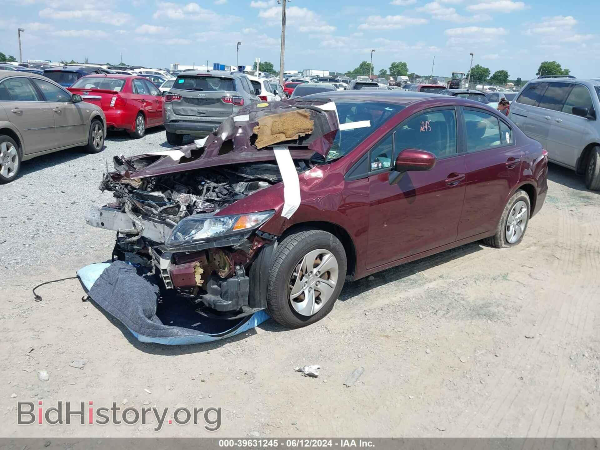 2014 HONDA CIVIC - VIN: 2HGFB2F53EH553586 - Фото 2