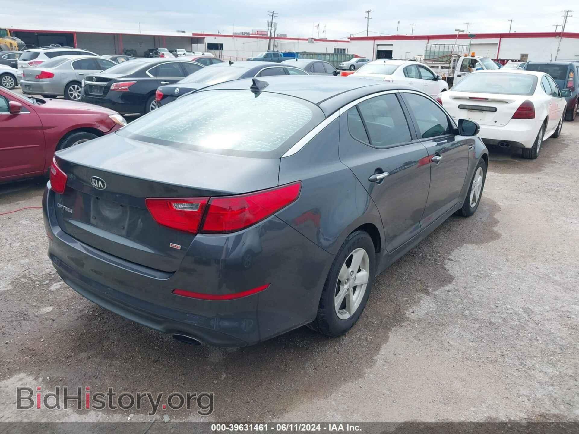 2015 KIA OPTIMA - VIN: KNAGM4A77F5643735 - Фото 4