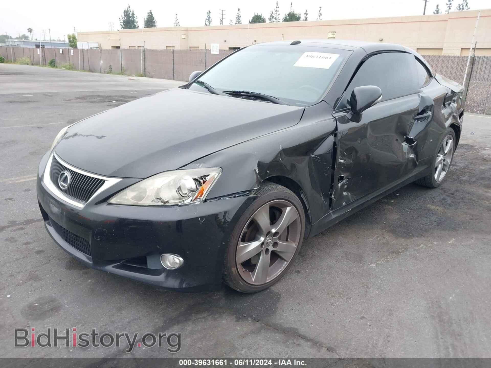 2010 LEXUS IS 350C - VIN: JTHFE2C2XA2501065 - Фото 2