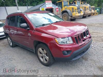 2012 Jeep COMPASS Latitude, красный — VIN 1C4NJDEB0CD622065, IAAI