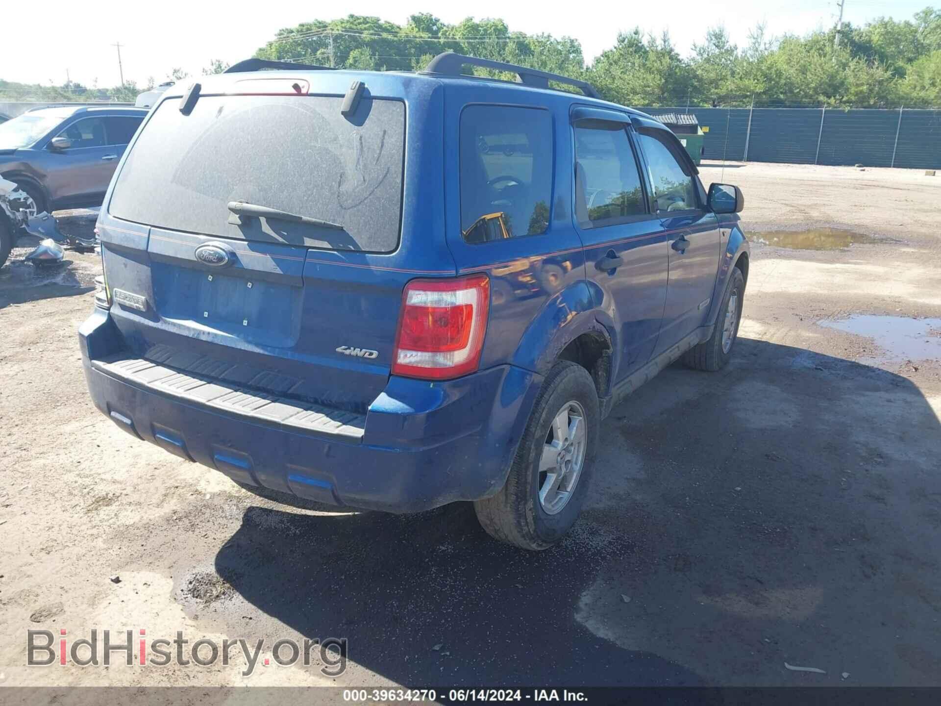 2008 FORD ESCAPE - VIN: 1FMCU93158KA26311 - Фото 4