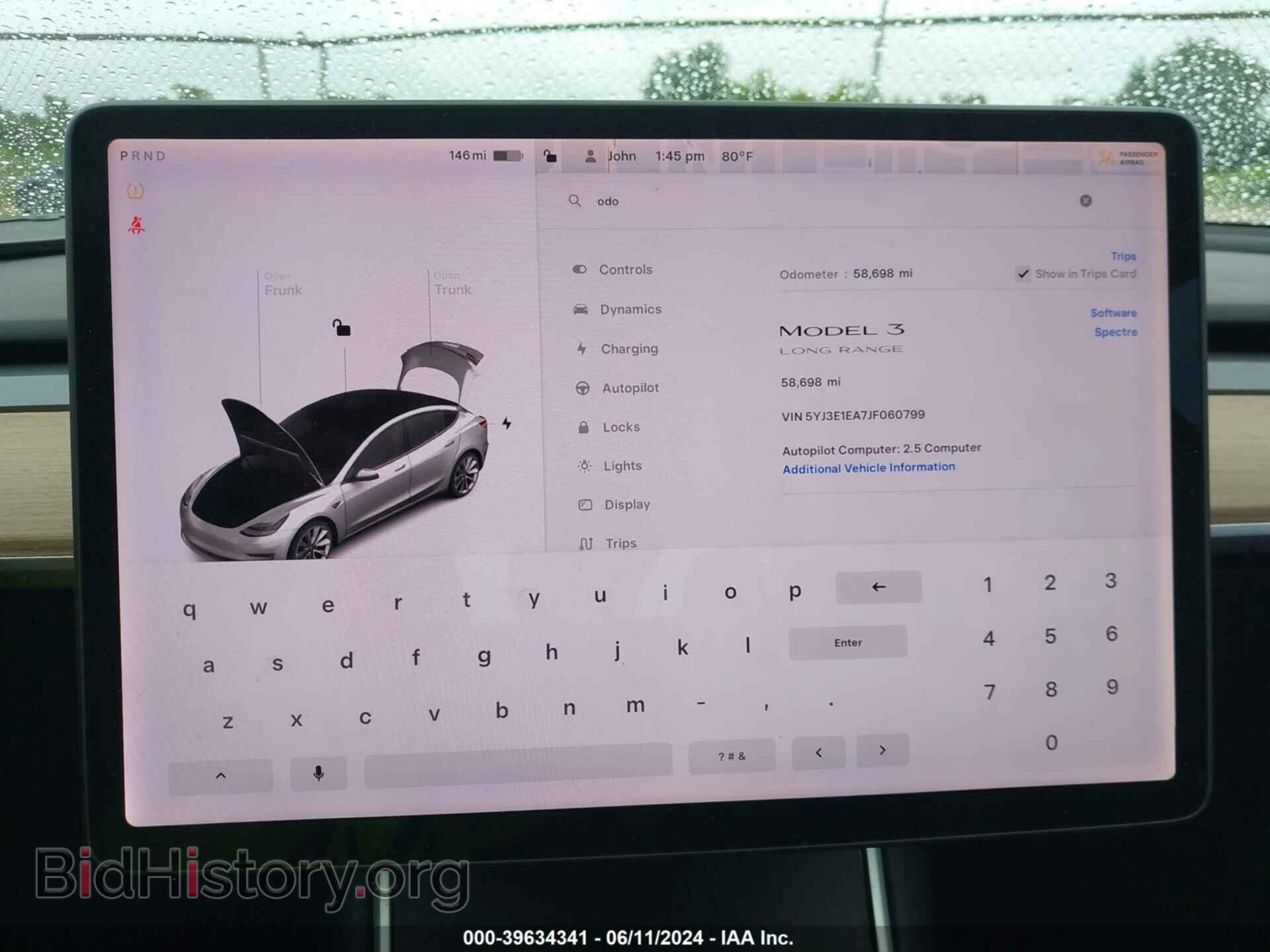 2018 TESLA MODEL 3 - VIN: 5YJ3E1EA7JF060799 - Фото 7