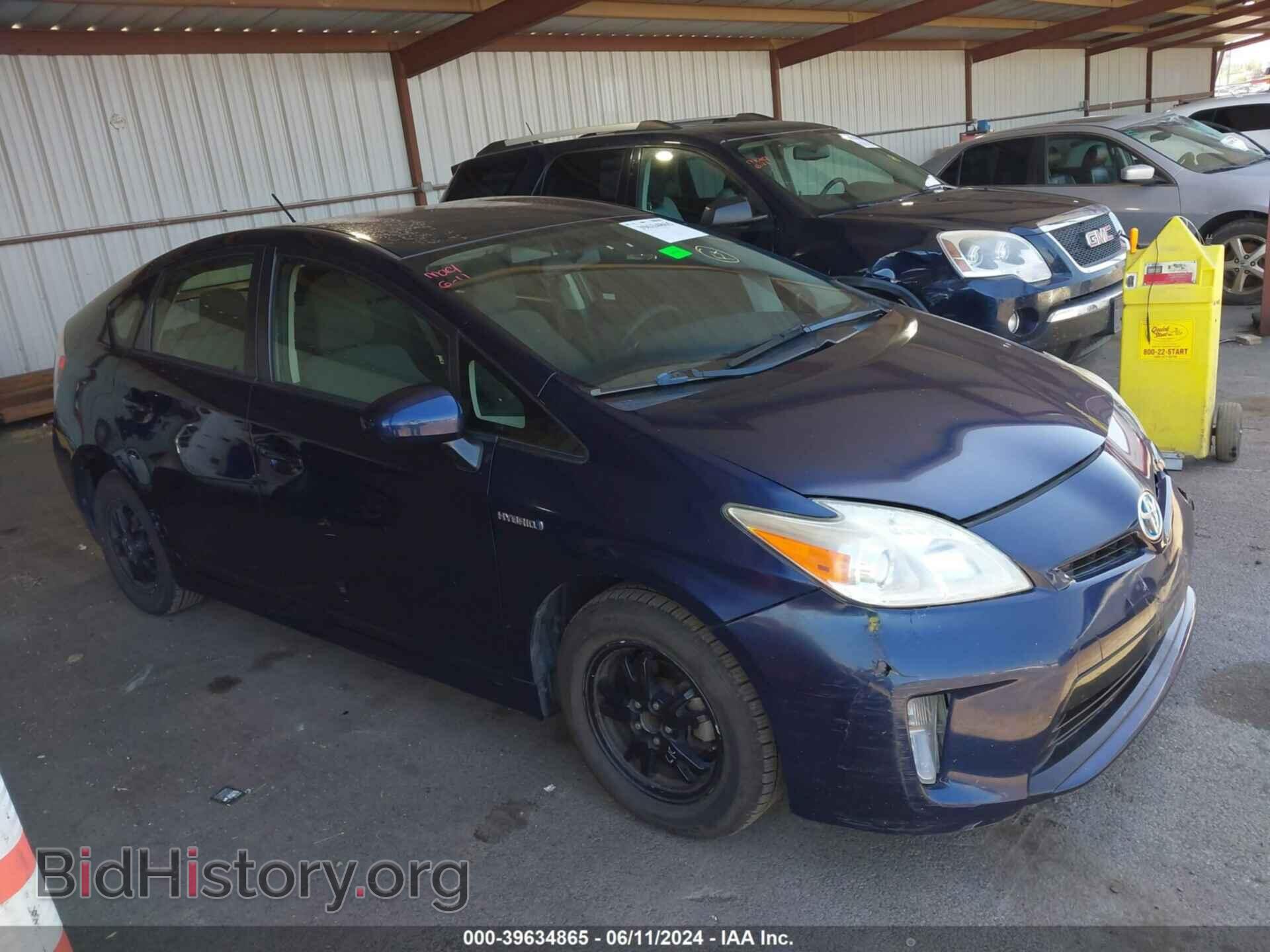 Photo JTDKN3DU9C1516462 - TOYOTA PRIUS 2012