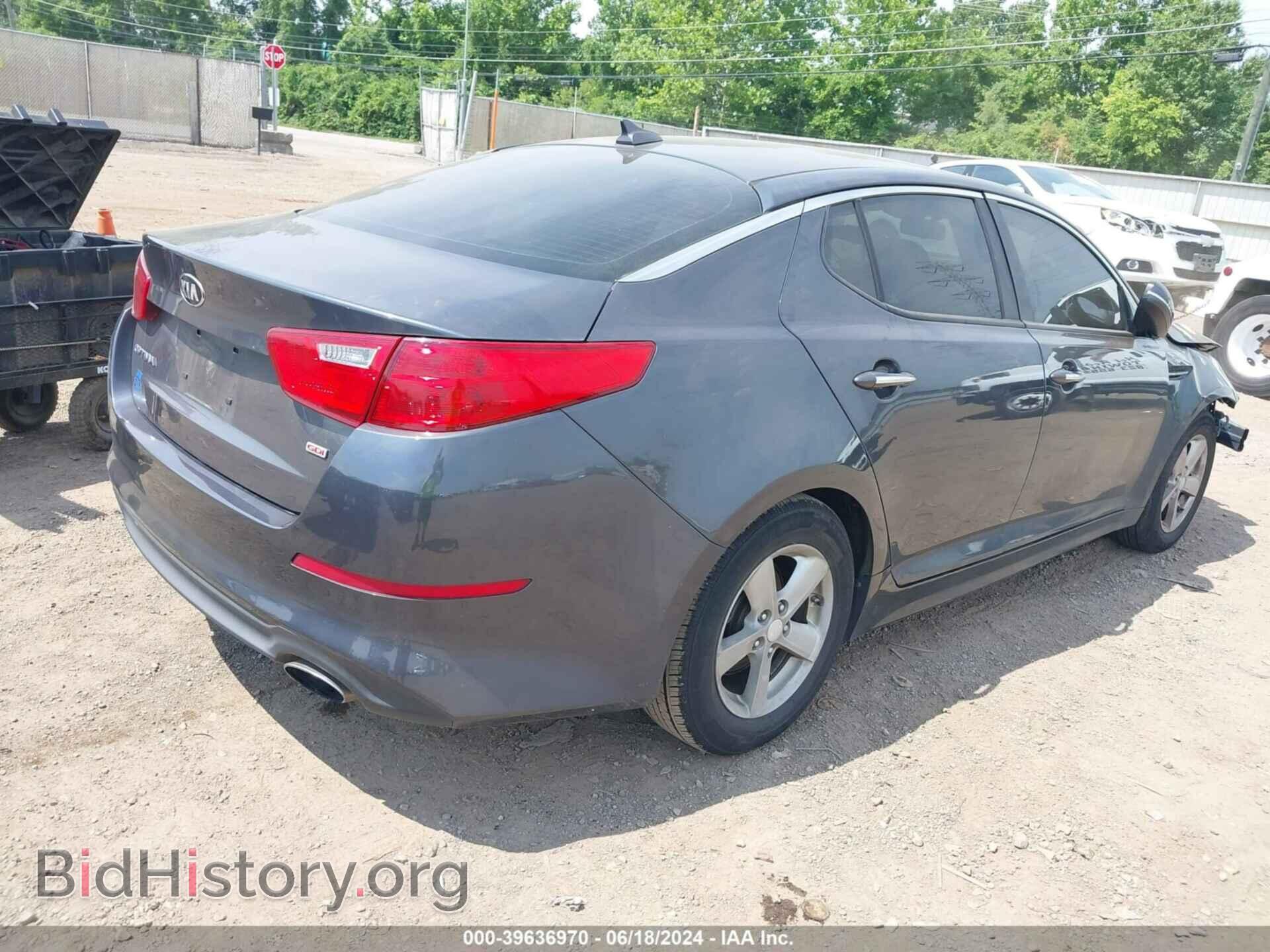 2015 KIA OPTIMA - VIN: KNAGM4A77F5631133 - Photo 4