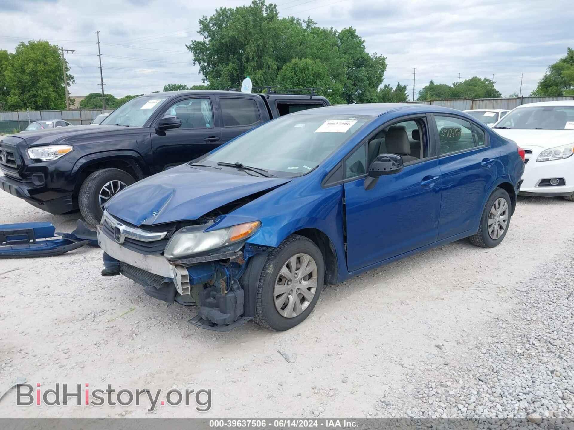 2012 HONDA CIVIC - VIN: 19XFB2F58CE350071 - Photo 2