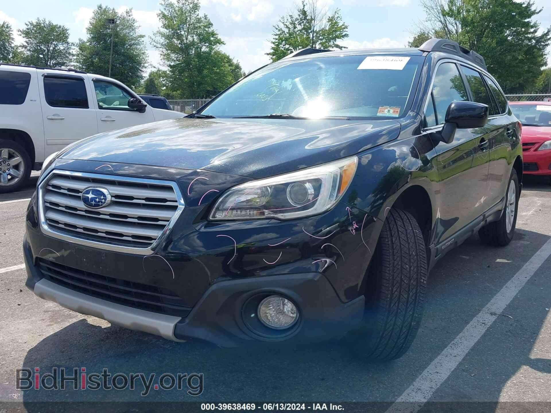 2015 SUBARU OUTBACK - VIN: 4S4BSACC2F3206504 - Фото 2