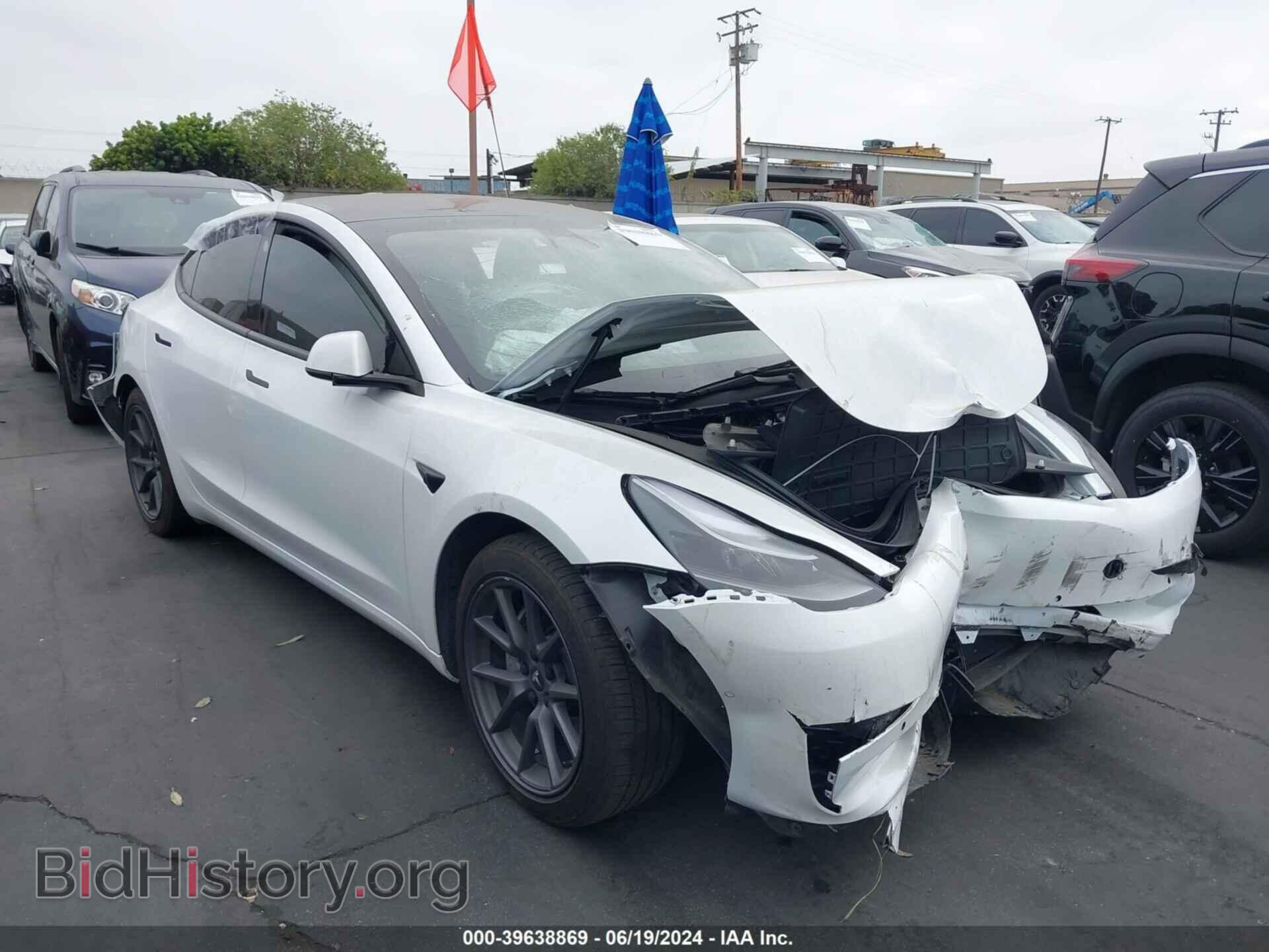 Photo 5YJ3E1EB7NF193304 - TESLA MODEL 3 2022