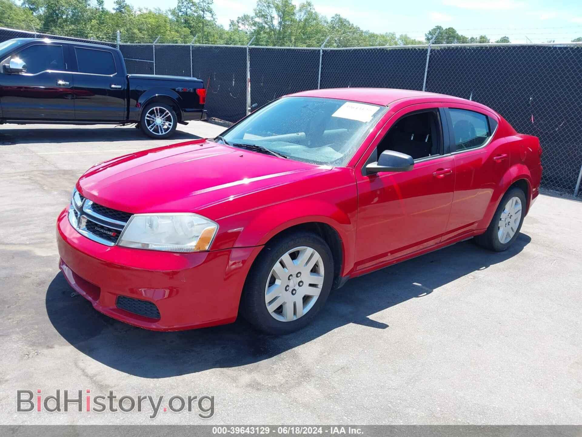 2014 DODGE AVENGER - VIN: 1C3CDZAG4EN132839 - Фото 2
