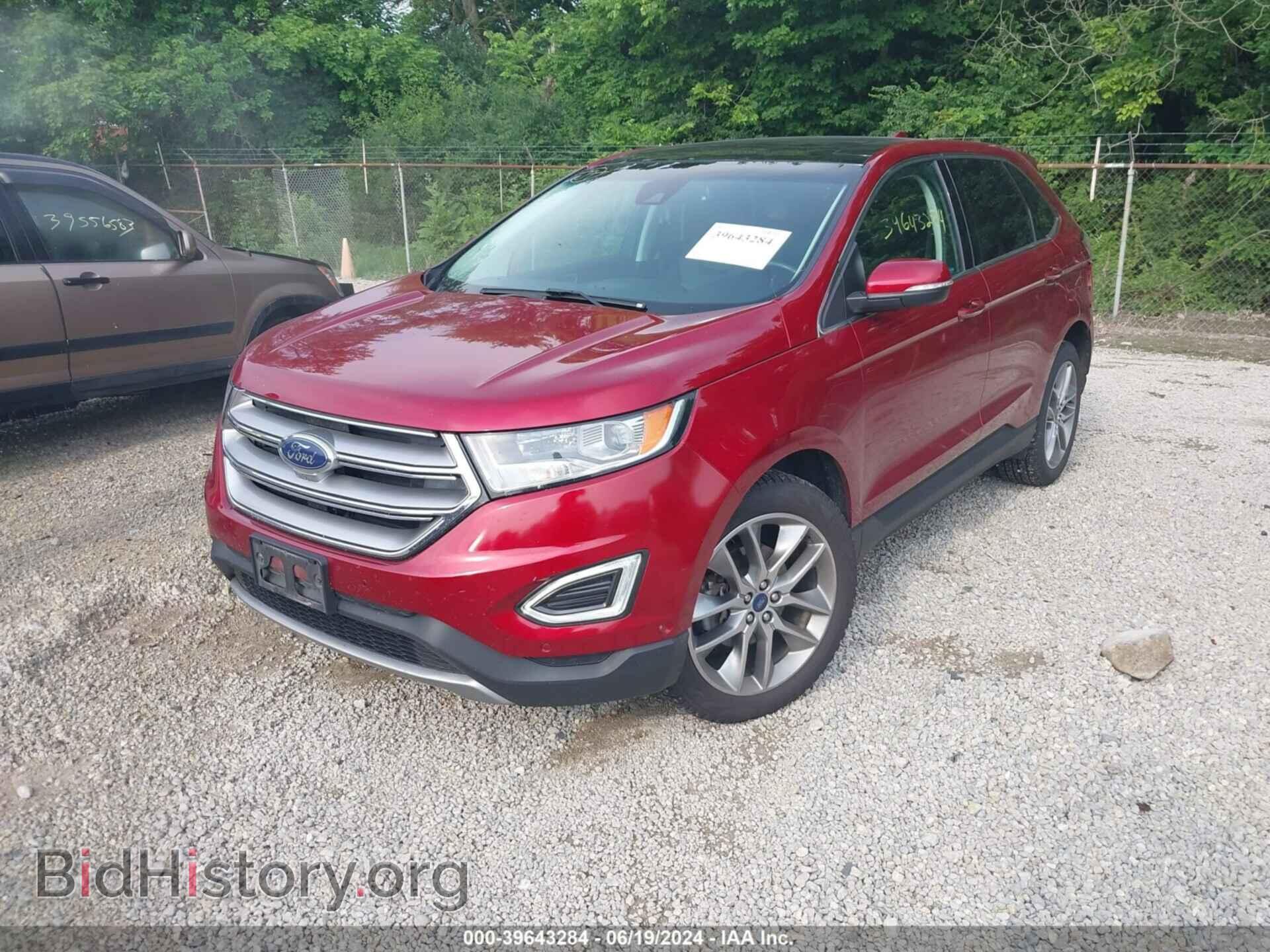 2015 FORD EDGE - VIN: 2FMPK3K96FBC25905 - Фото 2