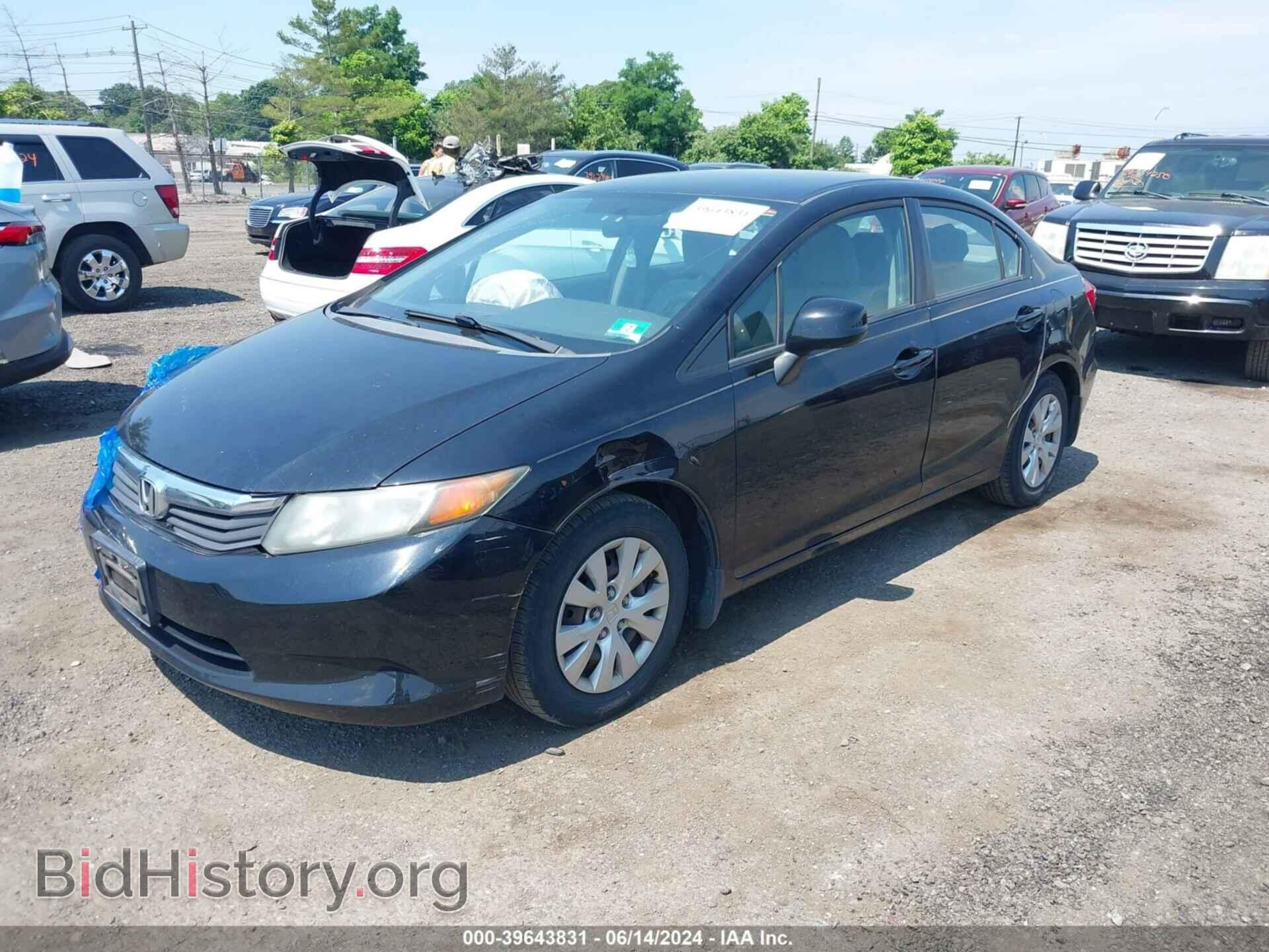 2012 HONDA CIVIC - VIN: 2HGFB2F56CH310822 - Photo 2