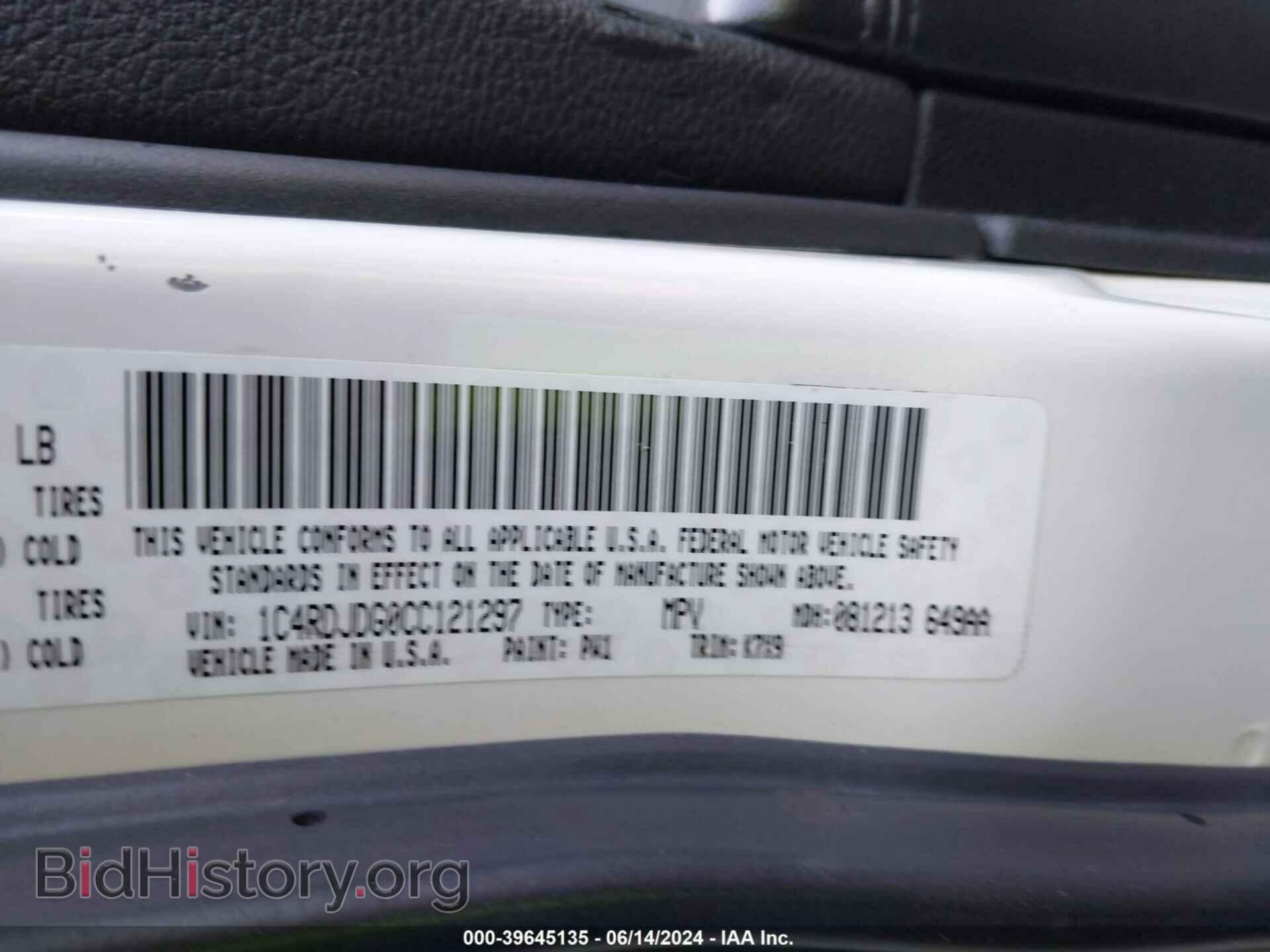 2012 DODGE DURANGO - VIN: 1C4RDJDG0CC121297 - Фото 9