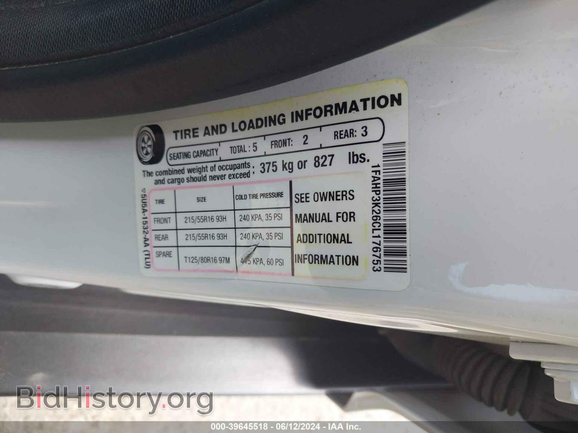 2012 FORD FOCUS - VIN: 1FAHP3K26CL176753 - Фото 9