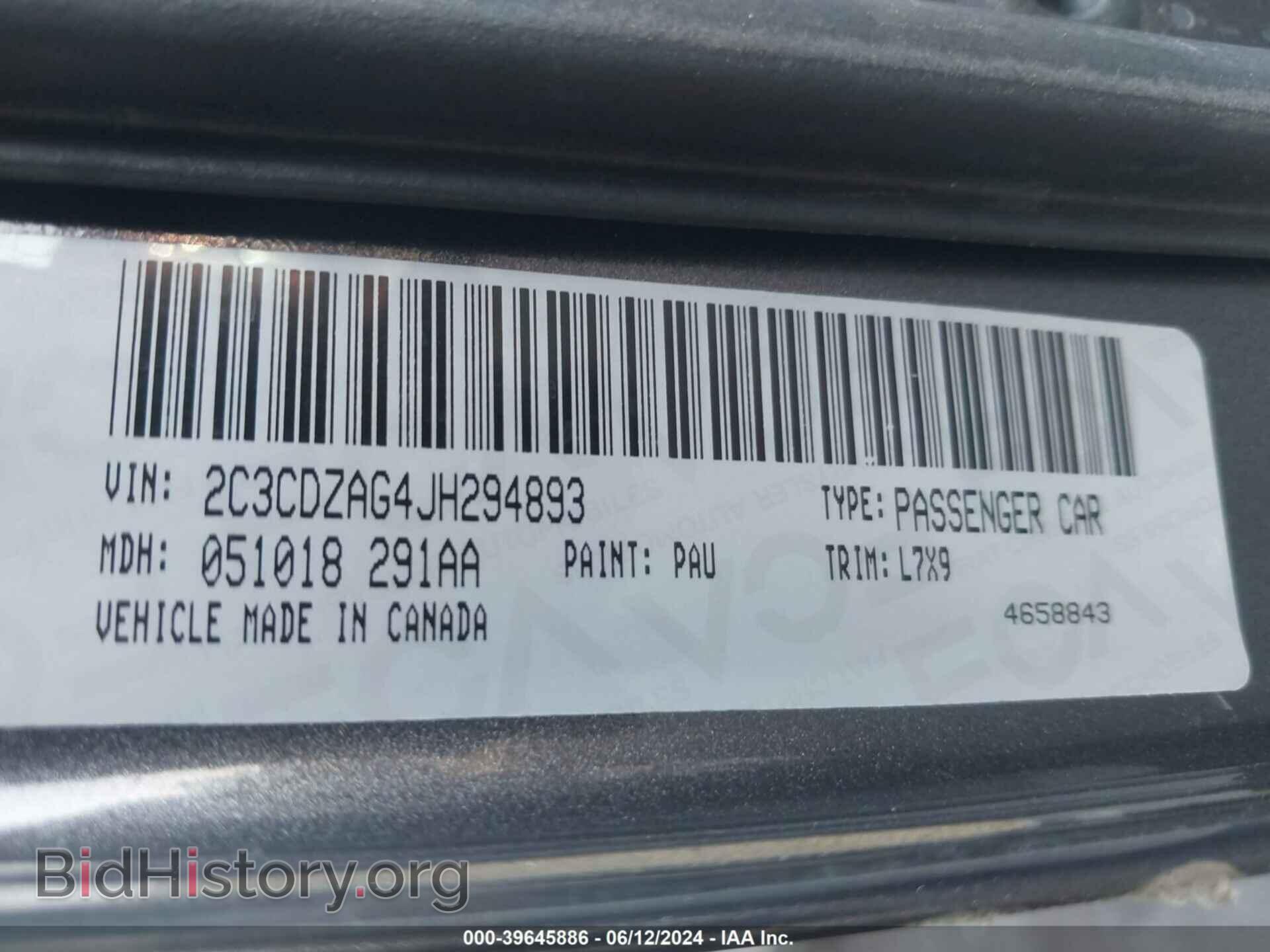 2018 DODGE CHALLENGER - VIN: 2C3CDZAG4JH294893 - Photo 9